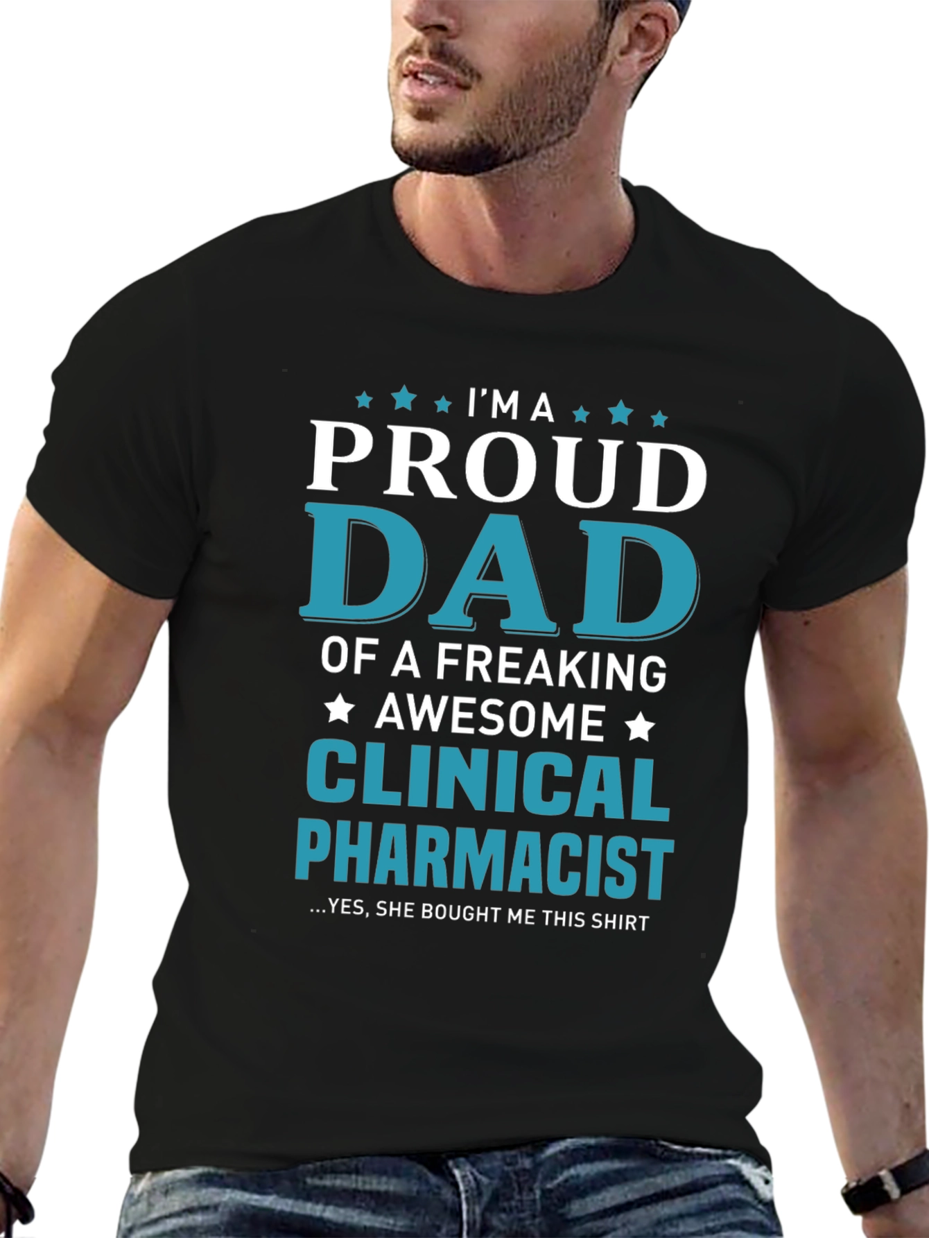 Proud Dad Clinical Pharmacist Graphic Tee