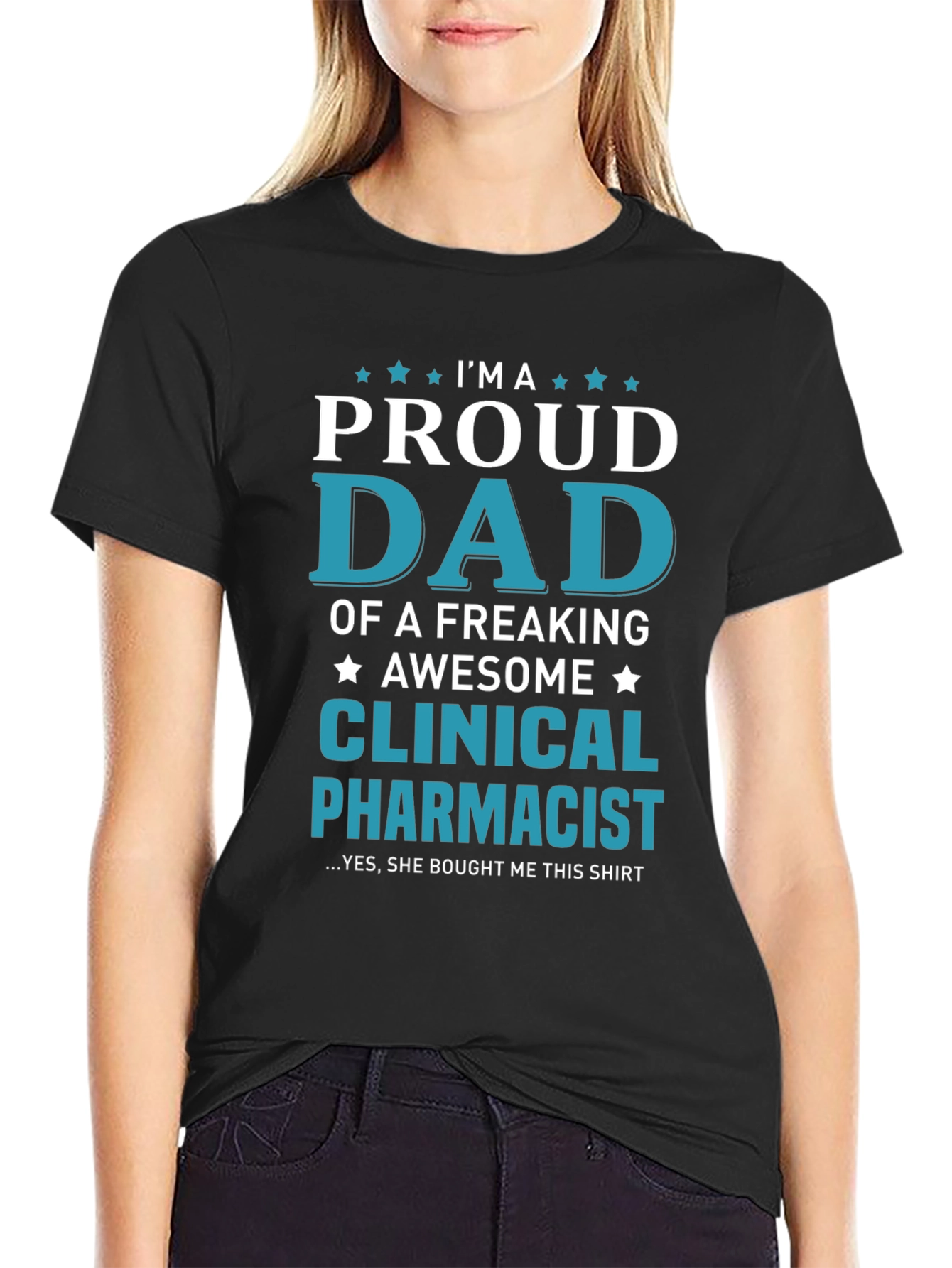 Proud Dad Clinical Pharmacist Graphic Tee