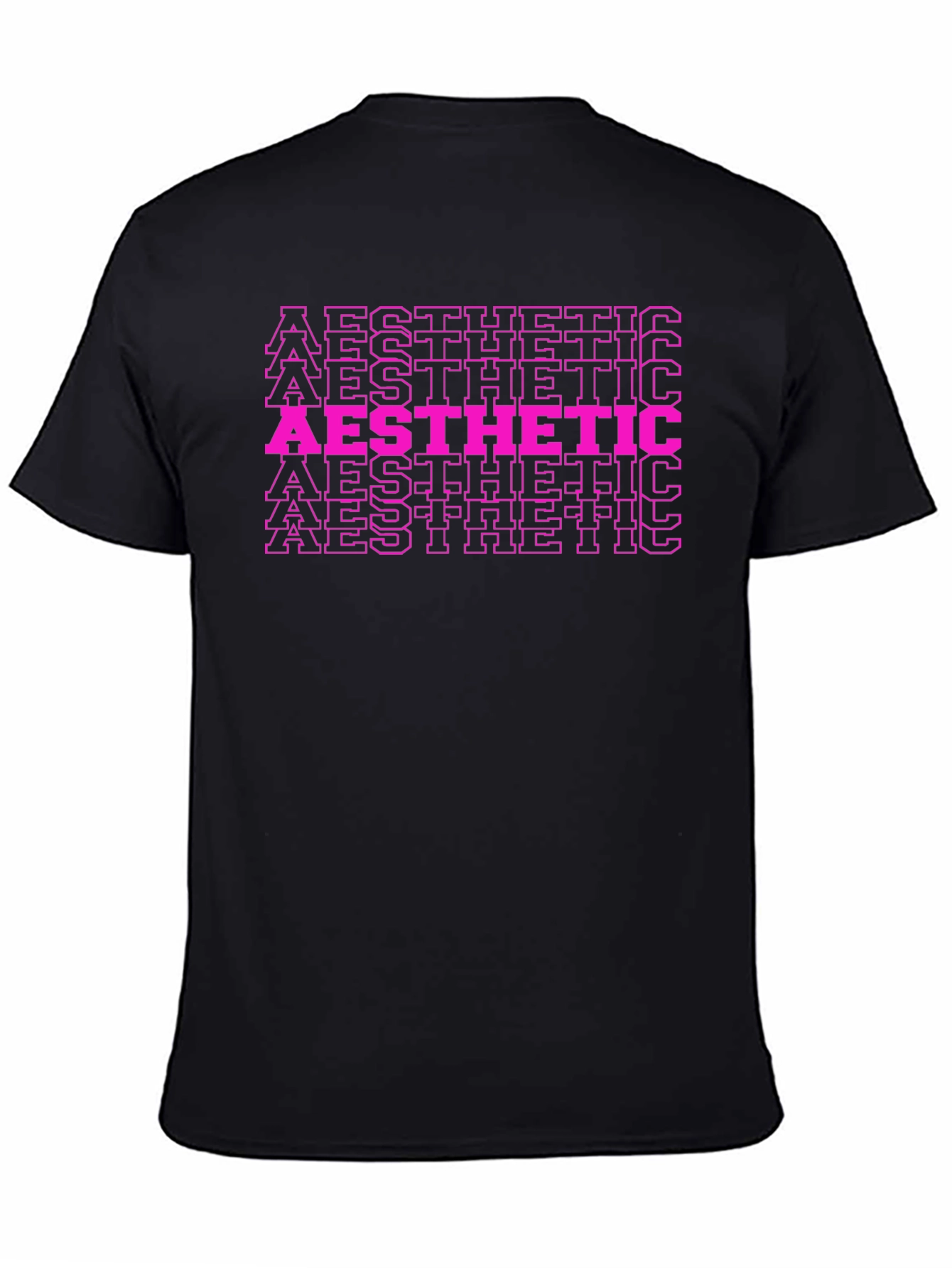 Aesthetic Graphic Tee - Trendy Black Shirt