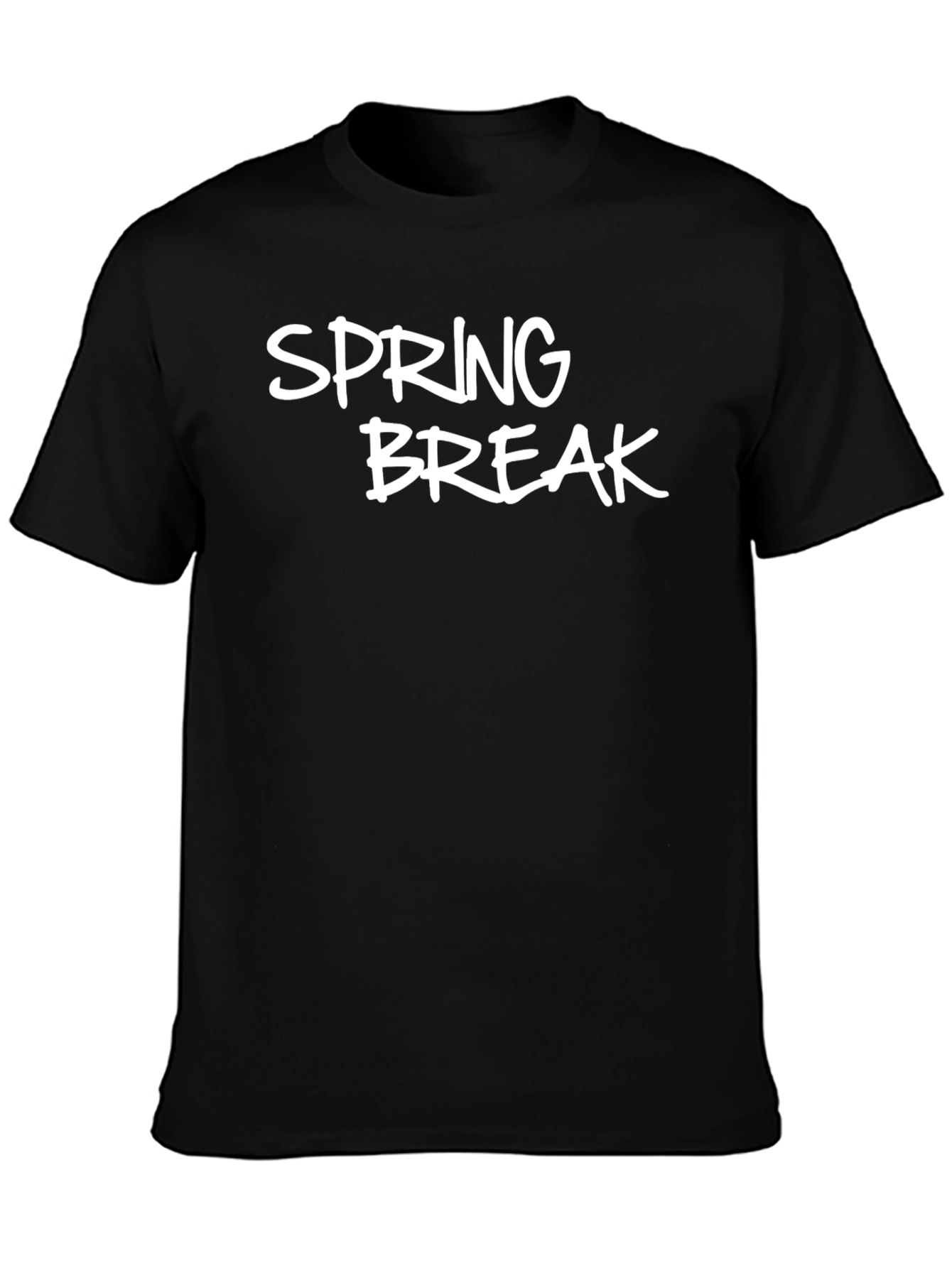 Spring Break Graphic Black T-Shirt