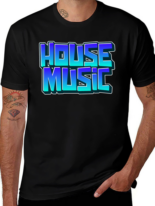 House Music Black T-Shirt
