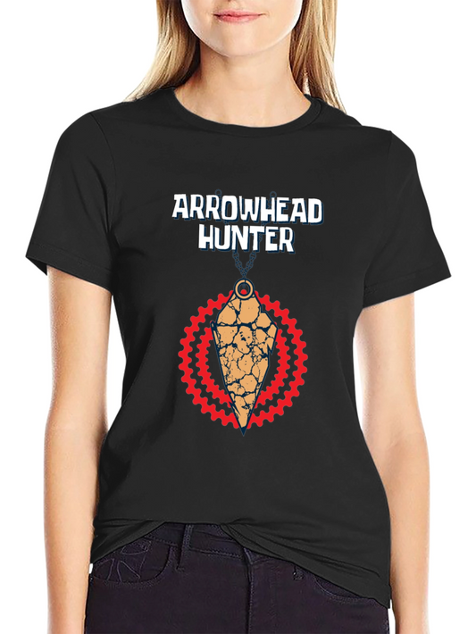 Arrowhead Hunter Graphic Tee - Black Cotton