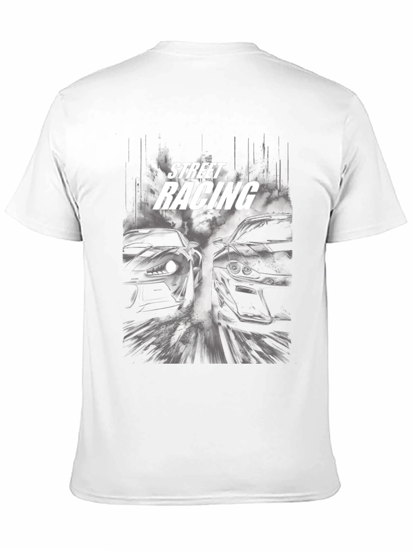 Street Racing Graphic Black T-Shirt