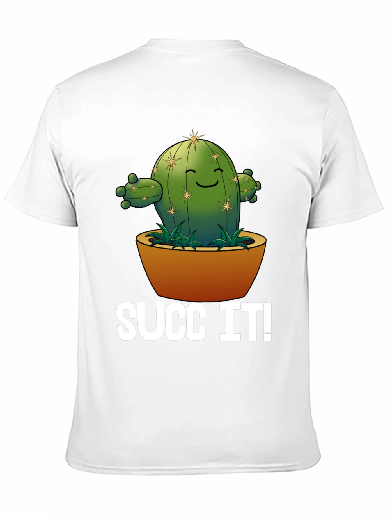 Funny Succ It! Cactus Graphic T-Shirt