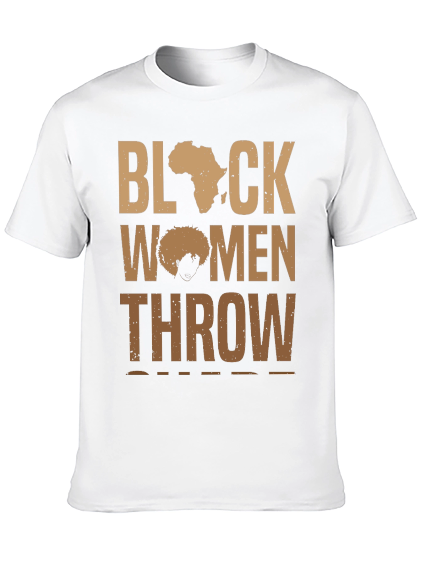 Black Women Throw Shirt - Afro Pride Tee