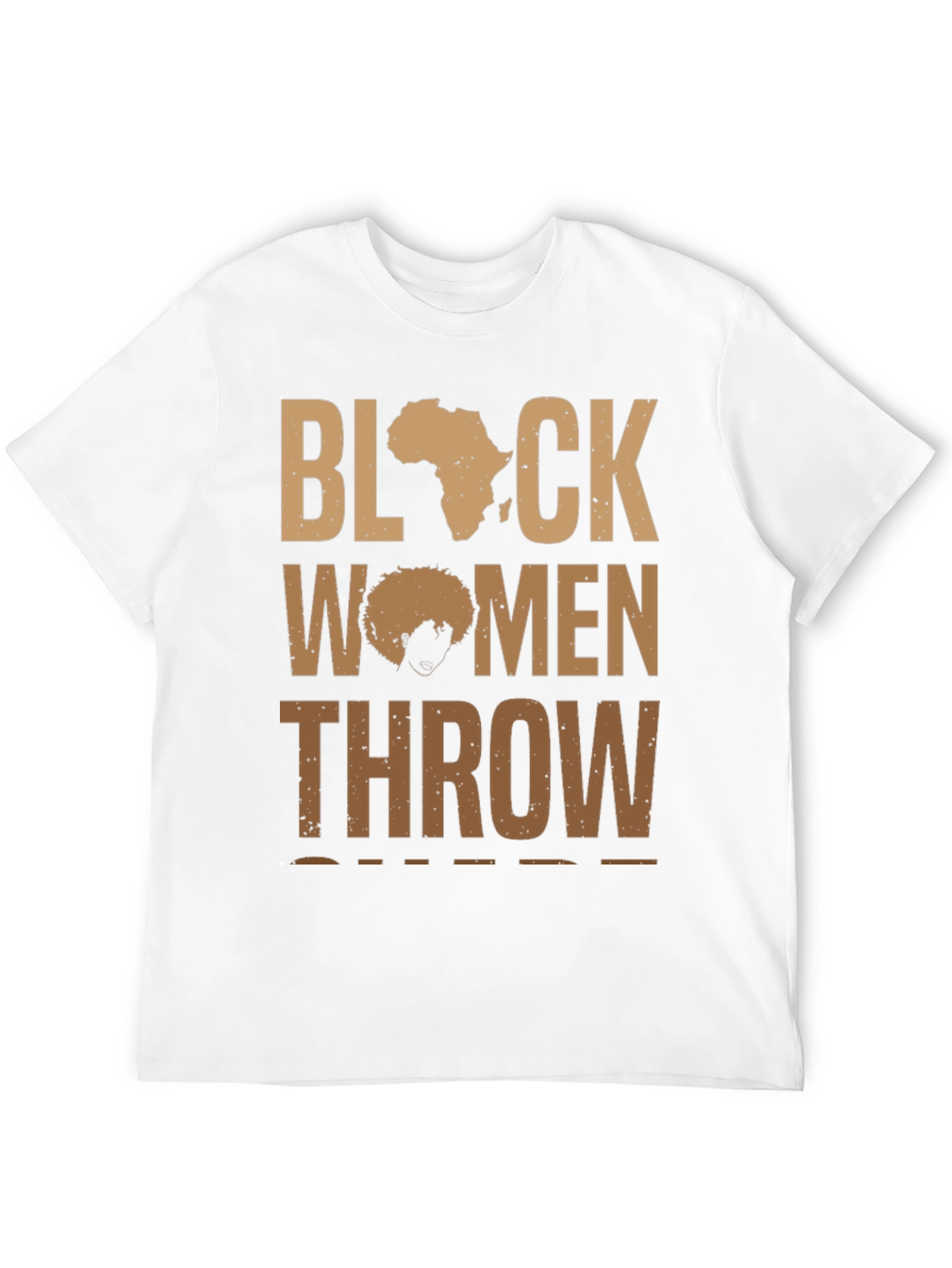 Black Women Throw Shirt - Afro Pride Tee