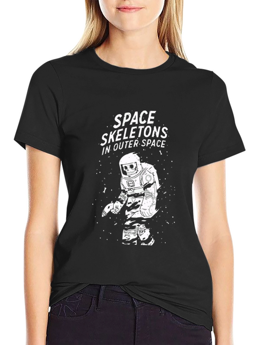 Space Skeletons T-Shirt - Outer Space Design