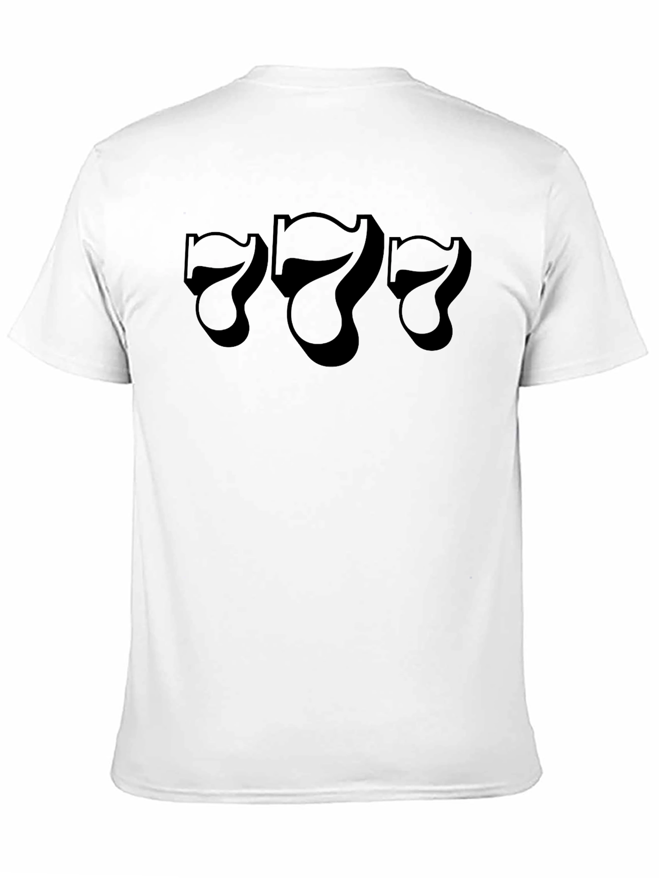 Lucky 777 Black Graphic Tee