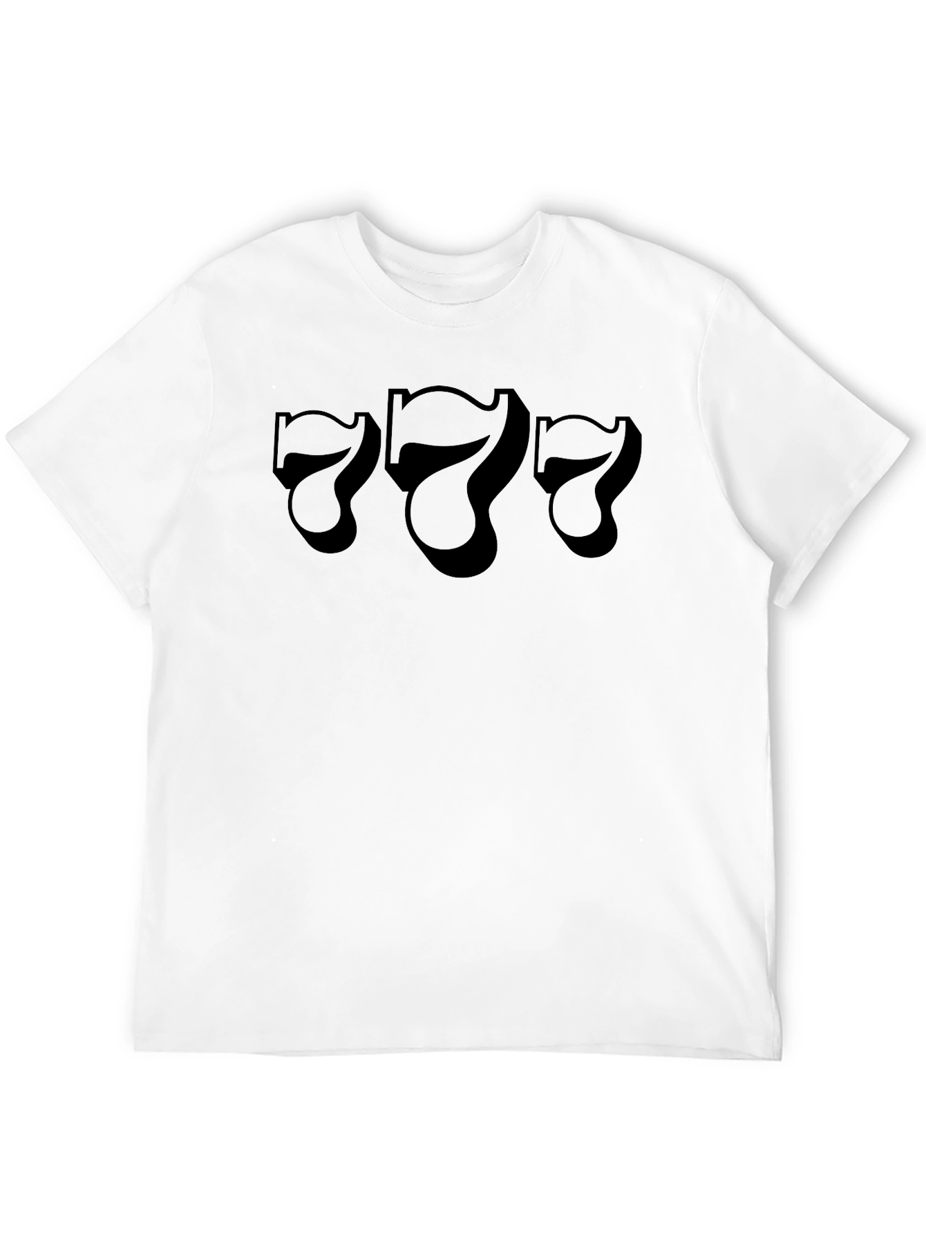 Lucky 777 Black Graphic Tee