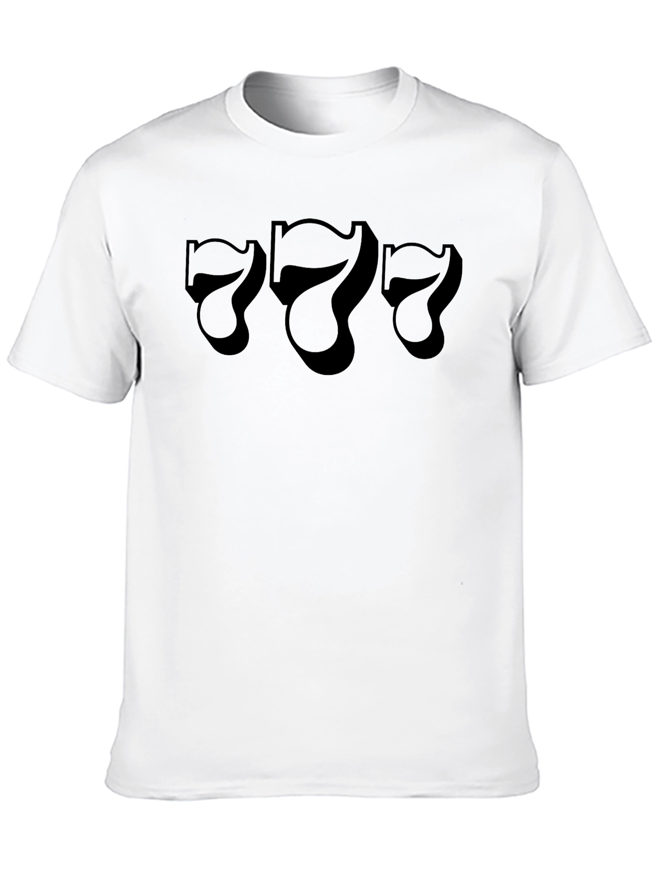 Lucky 777 Black Graphic Tee