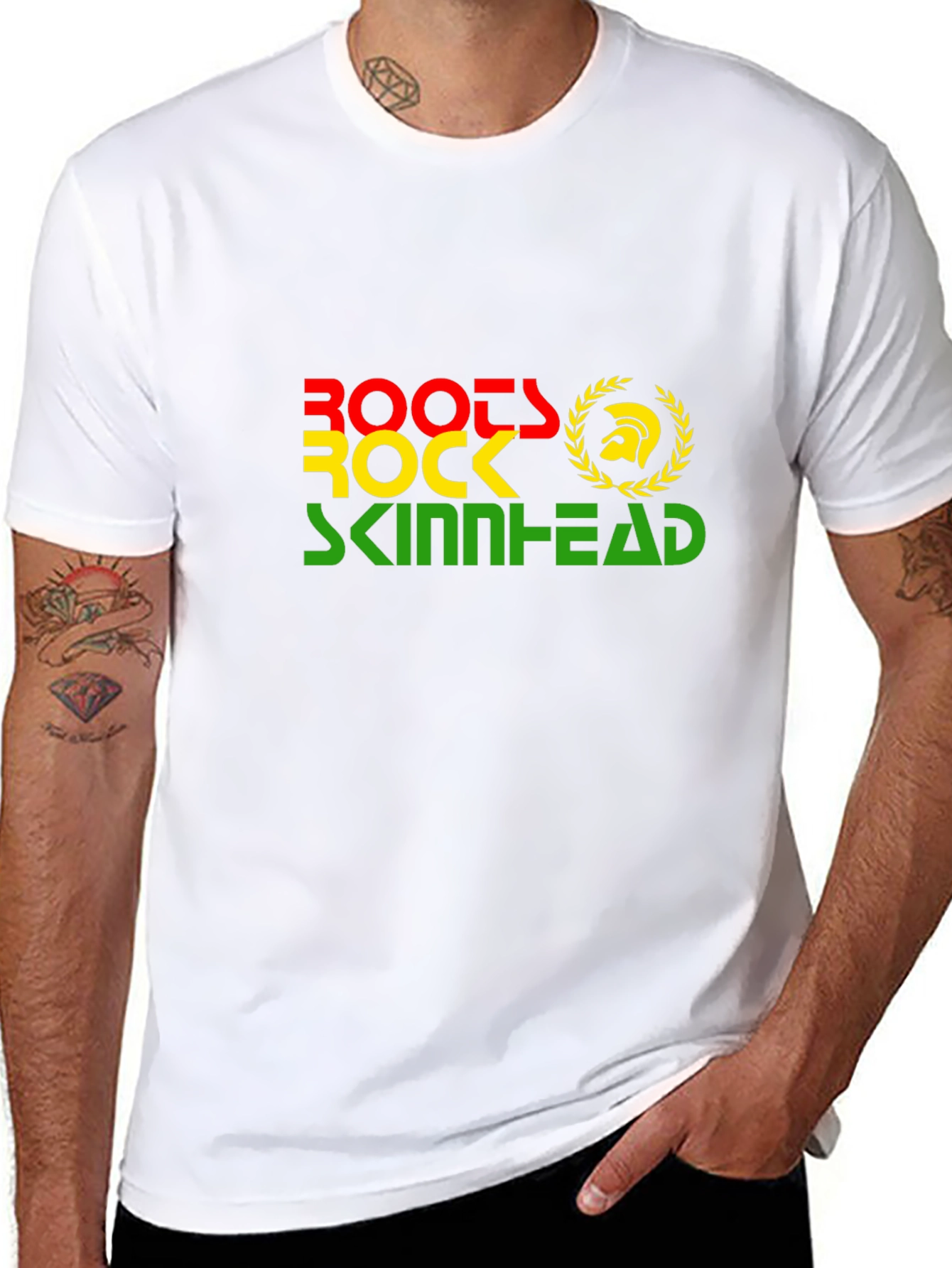 Roots Rock Skinhead T-Shirt - Black