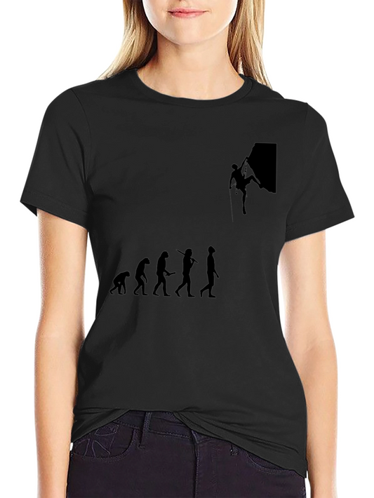 Climbing Evolution Graphic Tee - Black
