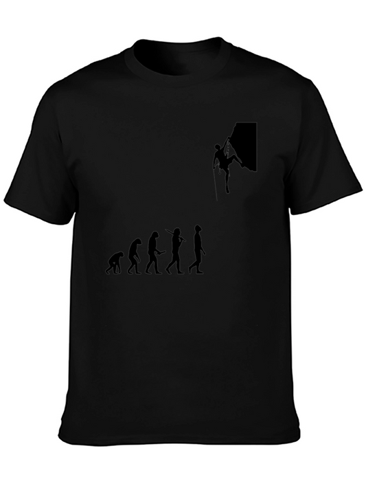 Climbing Evolution Graphic Tee - Black