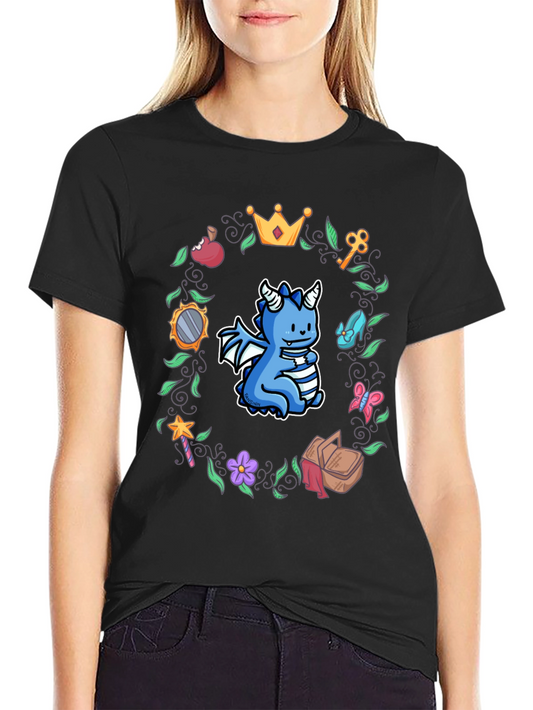 Dragon in Fairy Tale Wreath Tee