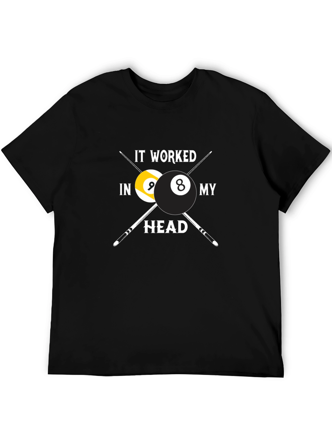 Billiard Balls Graphic T-Shirt - Funny Pool Player Tee
