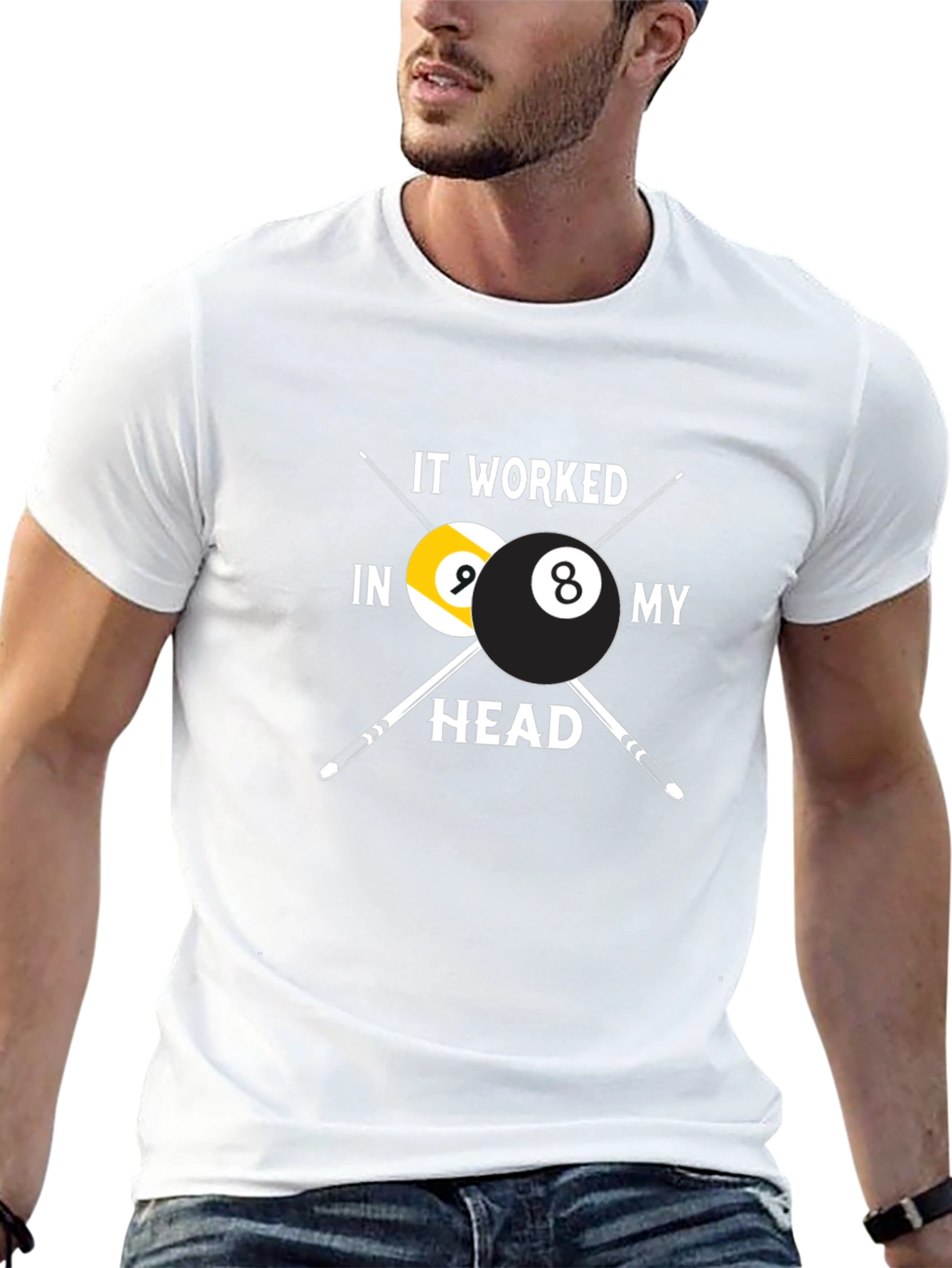 Billiard Balls Graphic T-Shirt - Funny Pool Player Tee