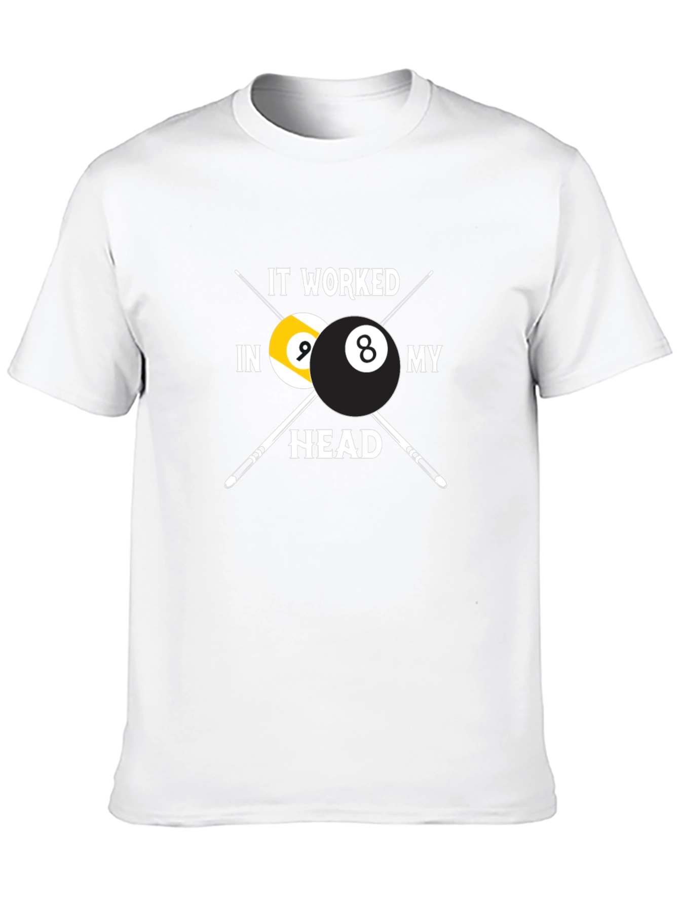 Billiard Balls Graphic T-Shirt - Funny Pool Player Tee