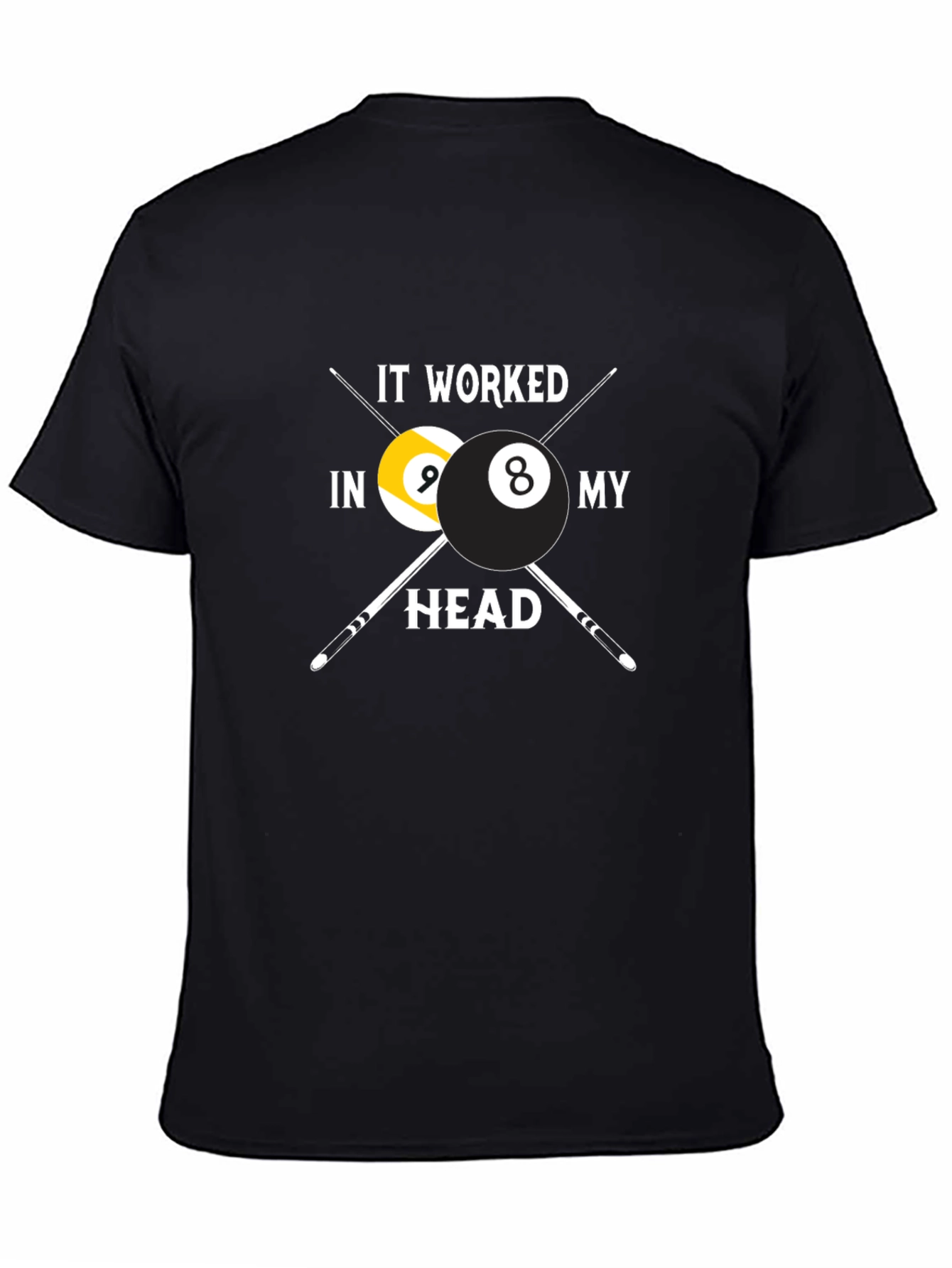 Billiard Balls Graphic T-Shirt - Funny Pool Player Tee