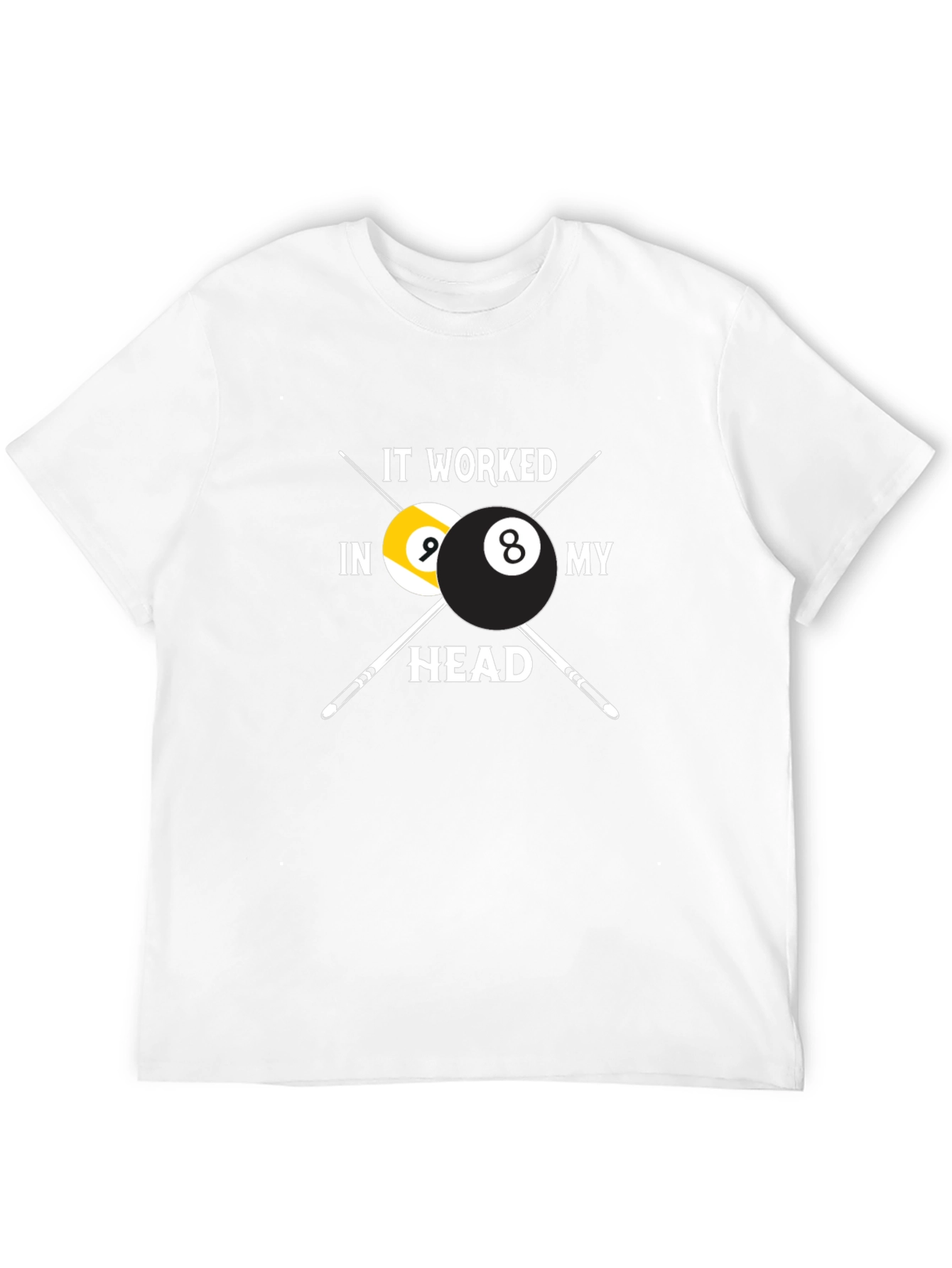Billiard Balls Graphic T-Shirt - Funny Pool Player Tee