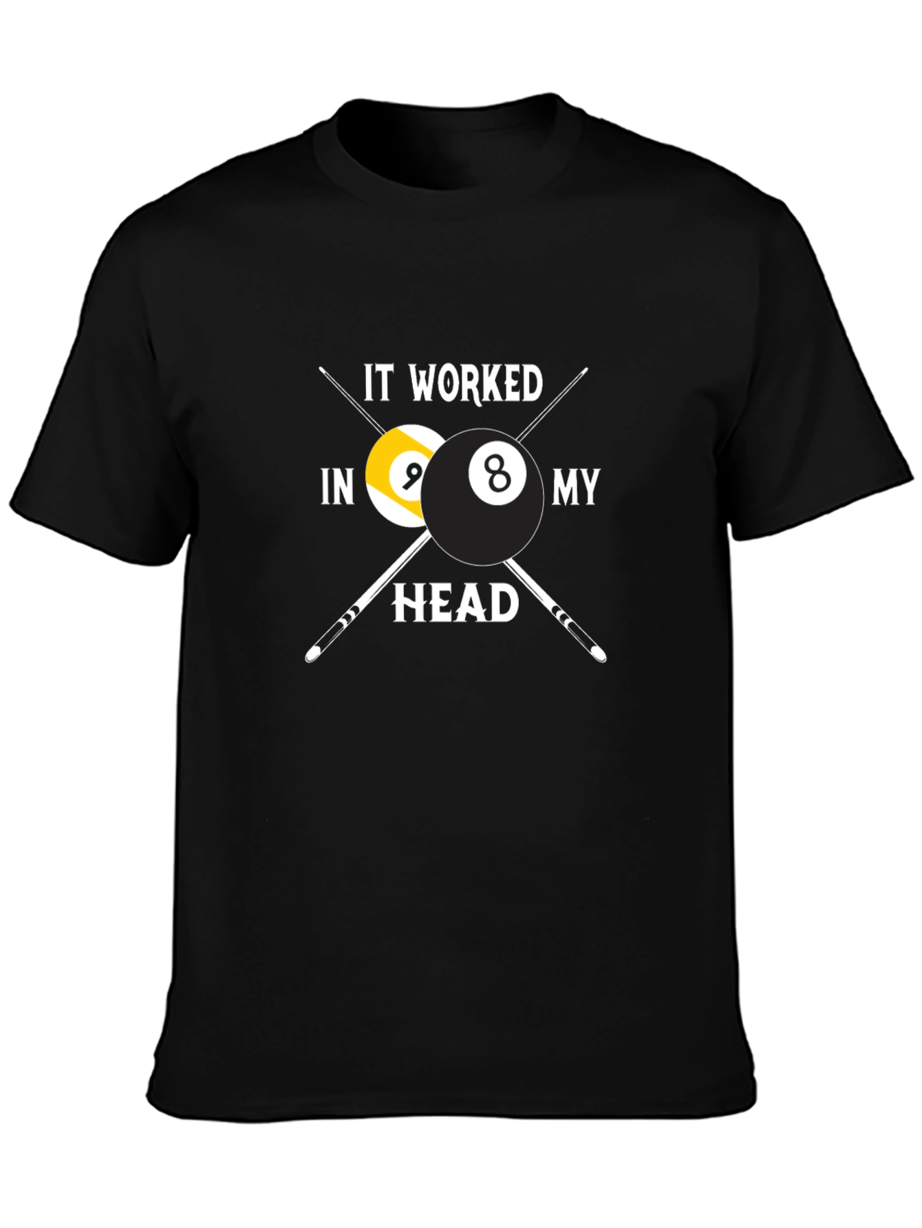 Billiard Balls Graphic T-Shirt - Funny Pool Player Tee