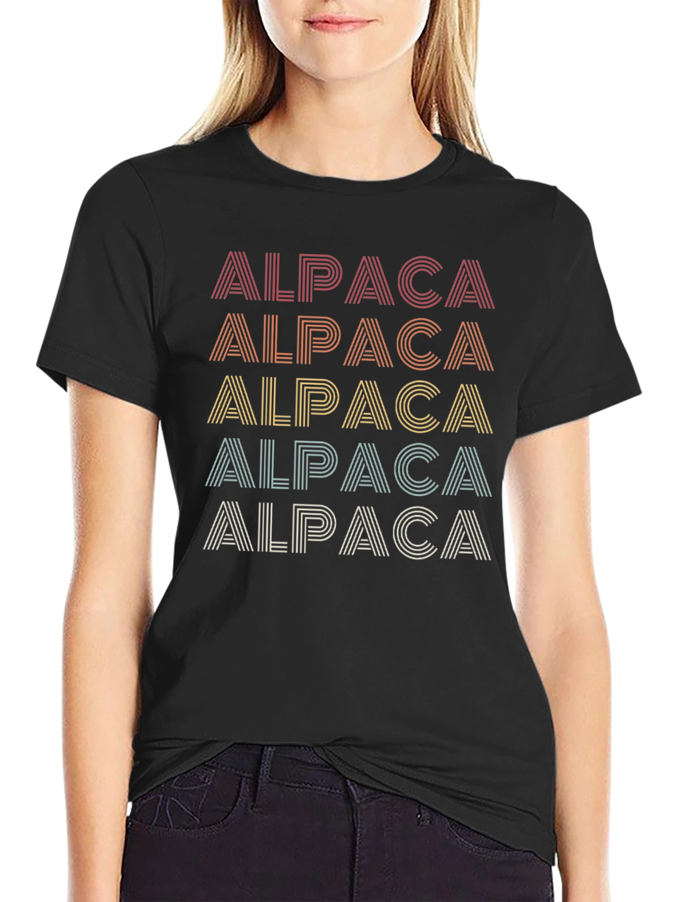 Retro Alpaca T-Shirt - Stylish Graphic Tee