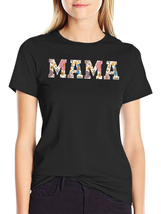 Floral Mama Graphic Tee - Cute Mothers Day Shirt