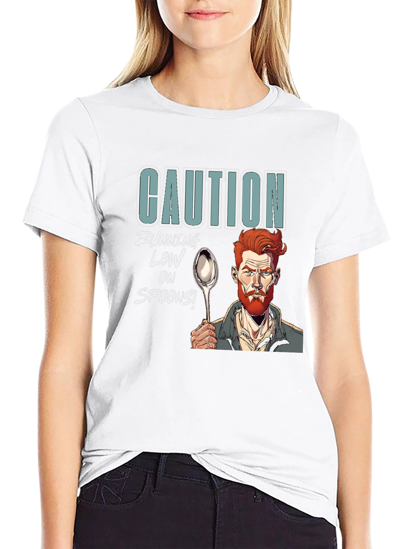 Caution: Running Low on Spoons T-Shirt
