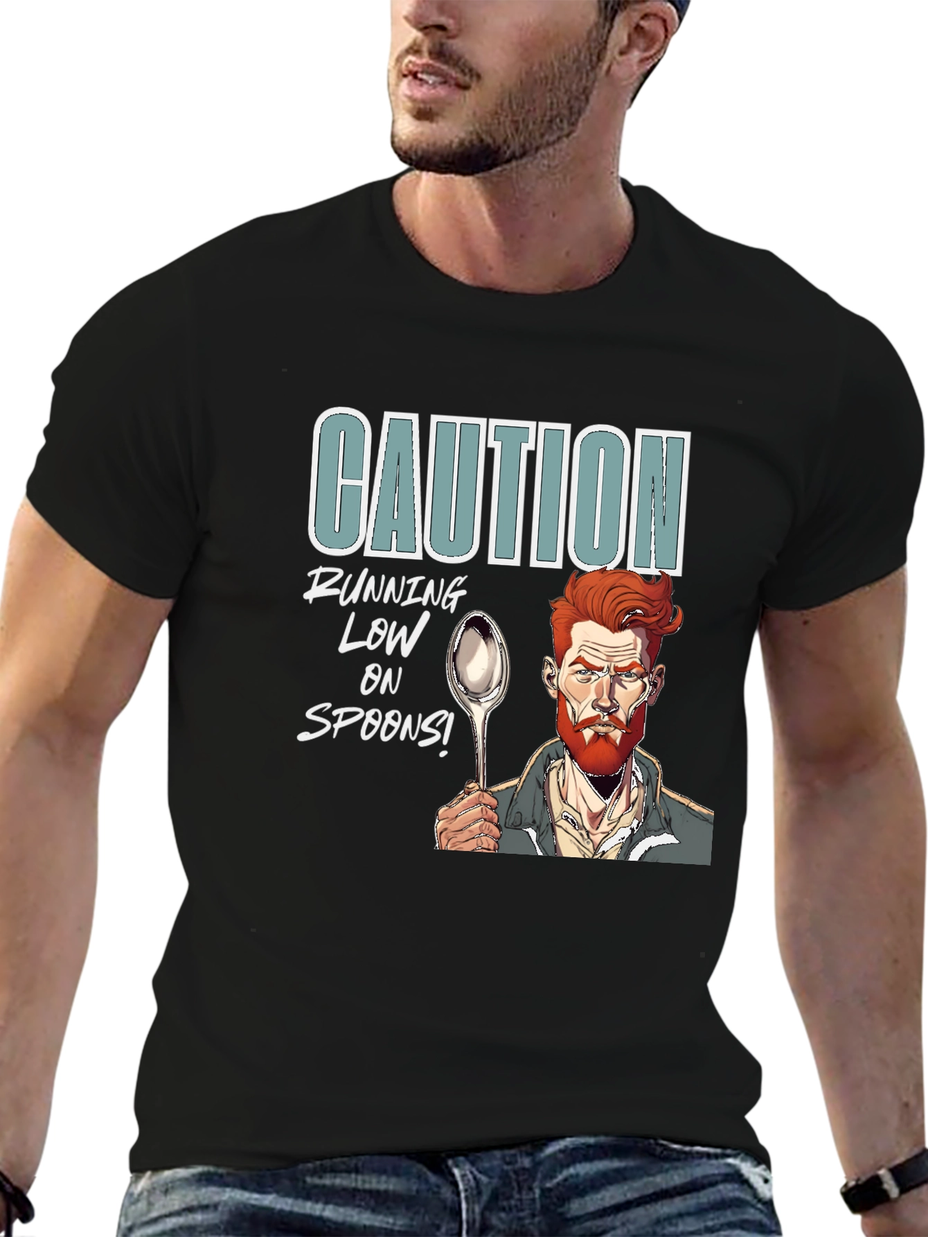 Caution: Running Low on Spoons T-Shirt