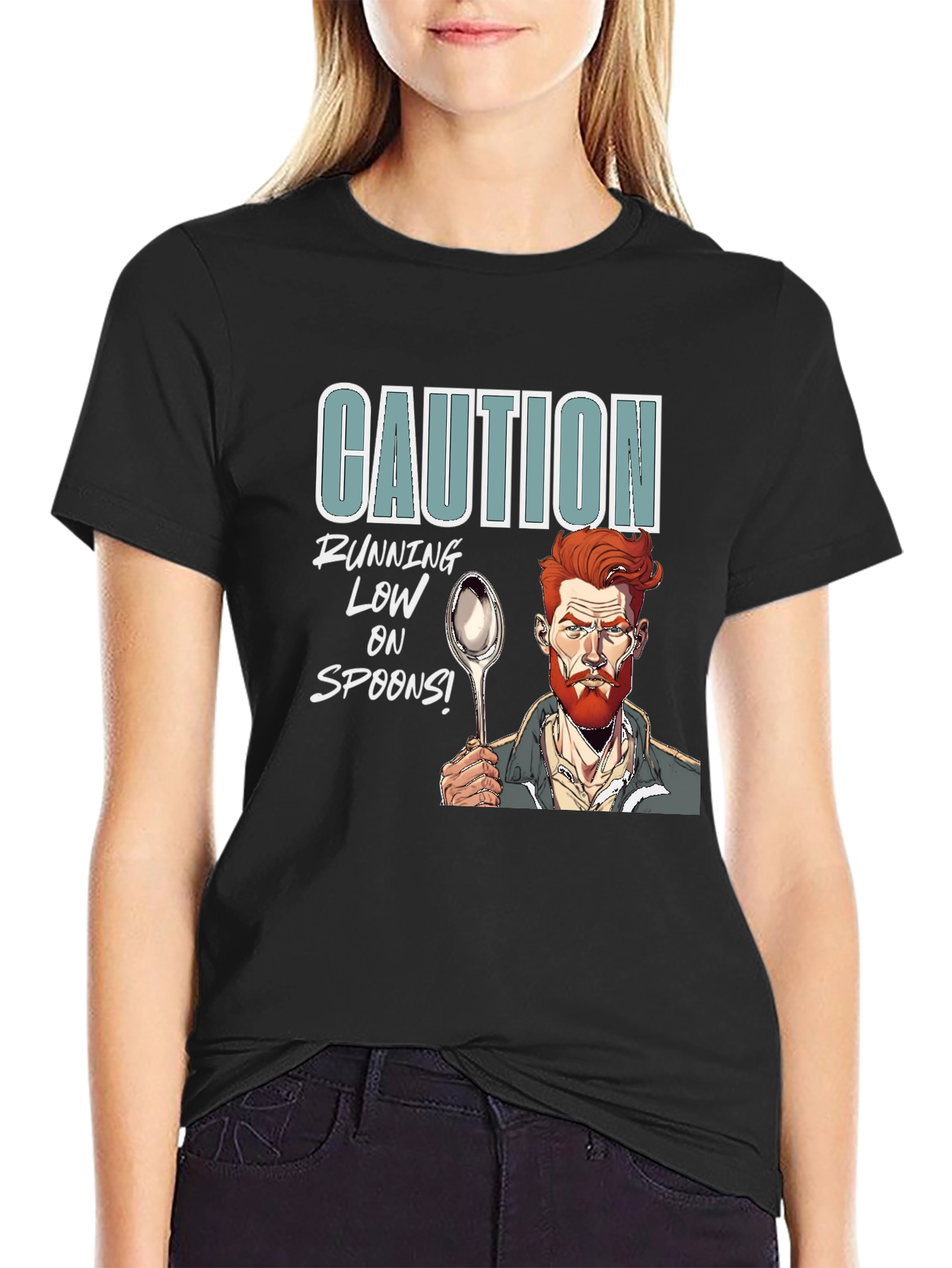 Caution: Running Low on Spoons T-Shirt