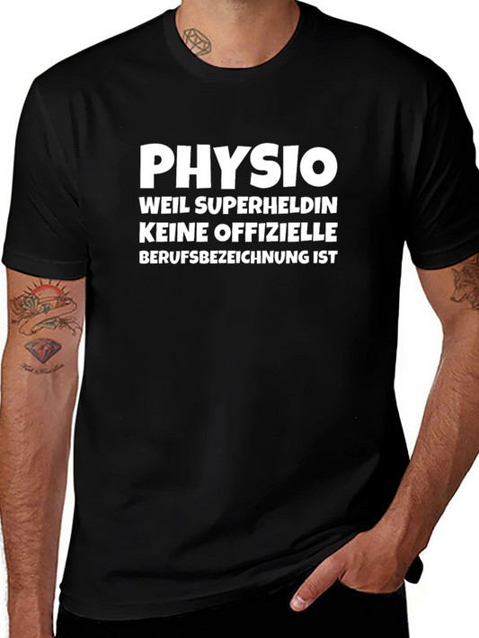 Physio Superhero T-Shirt - Funny German Physio Gift
