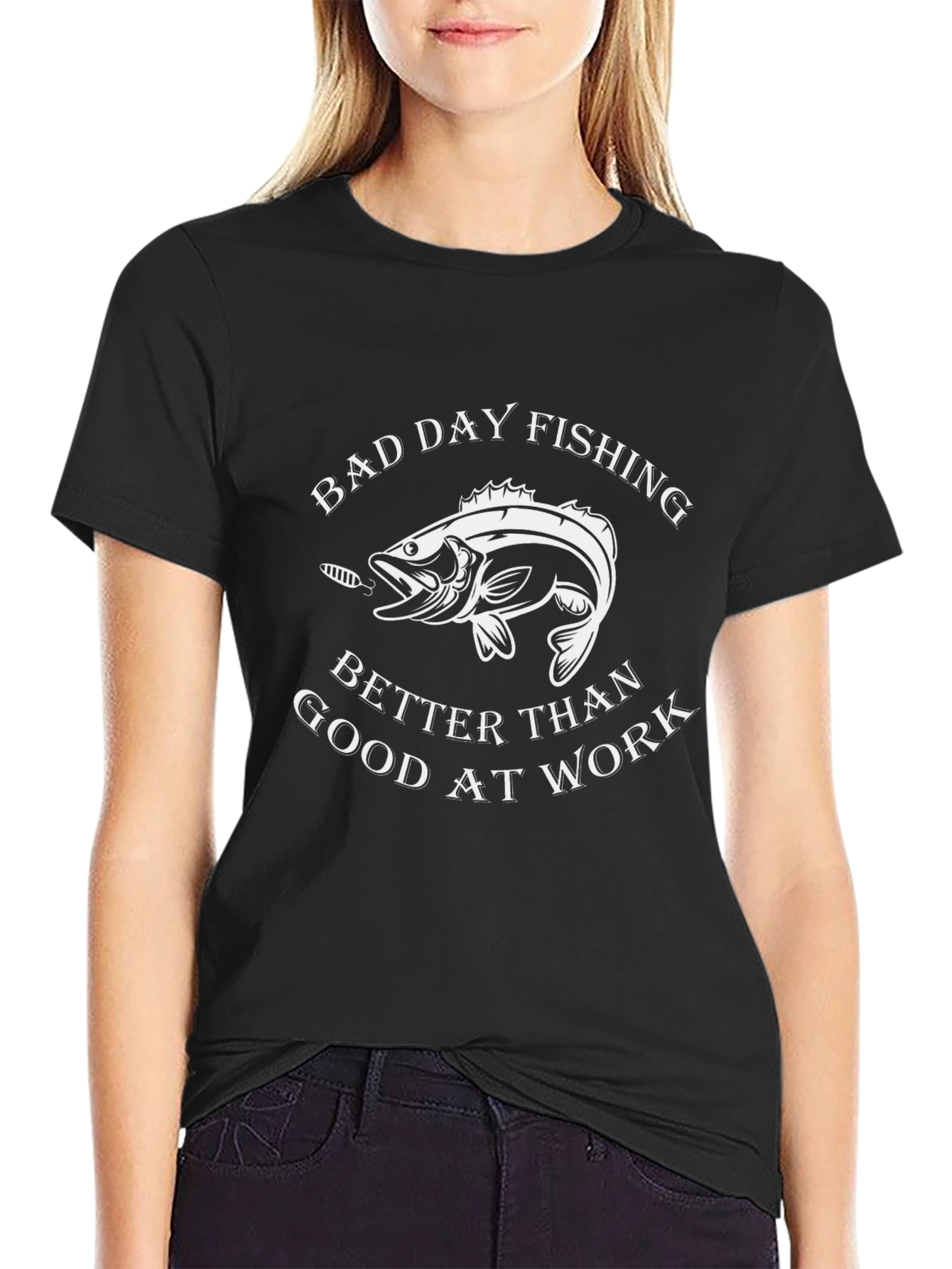 Bad Day Fishing T-Shirt: Fishermans Humor Tee