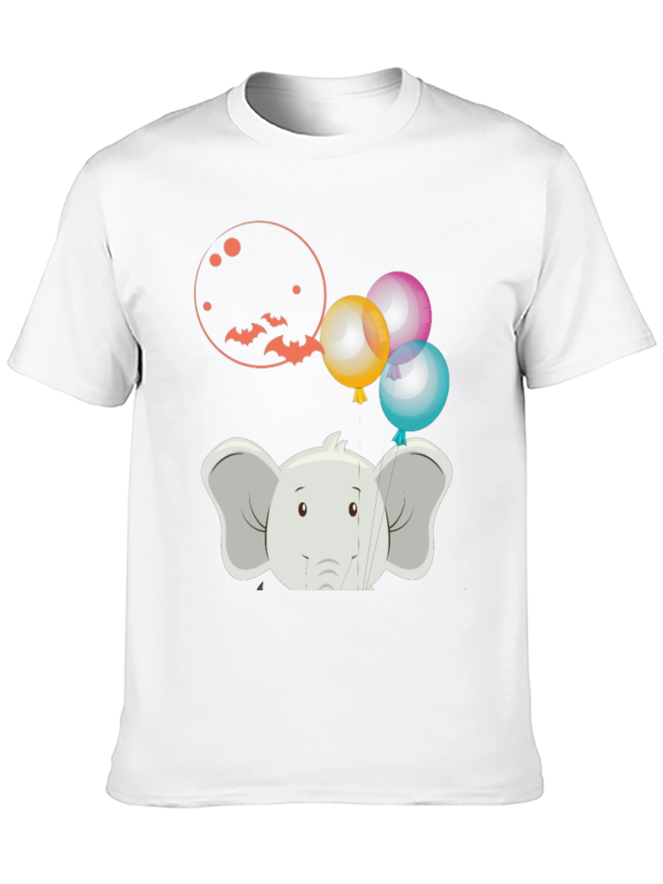 Elephant Balloons Graphic Tee - Fun & Unique