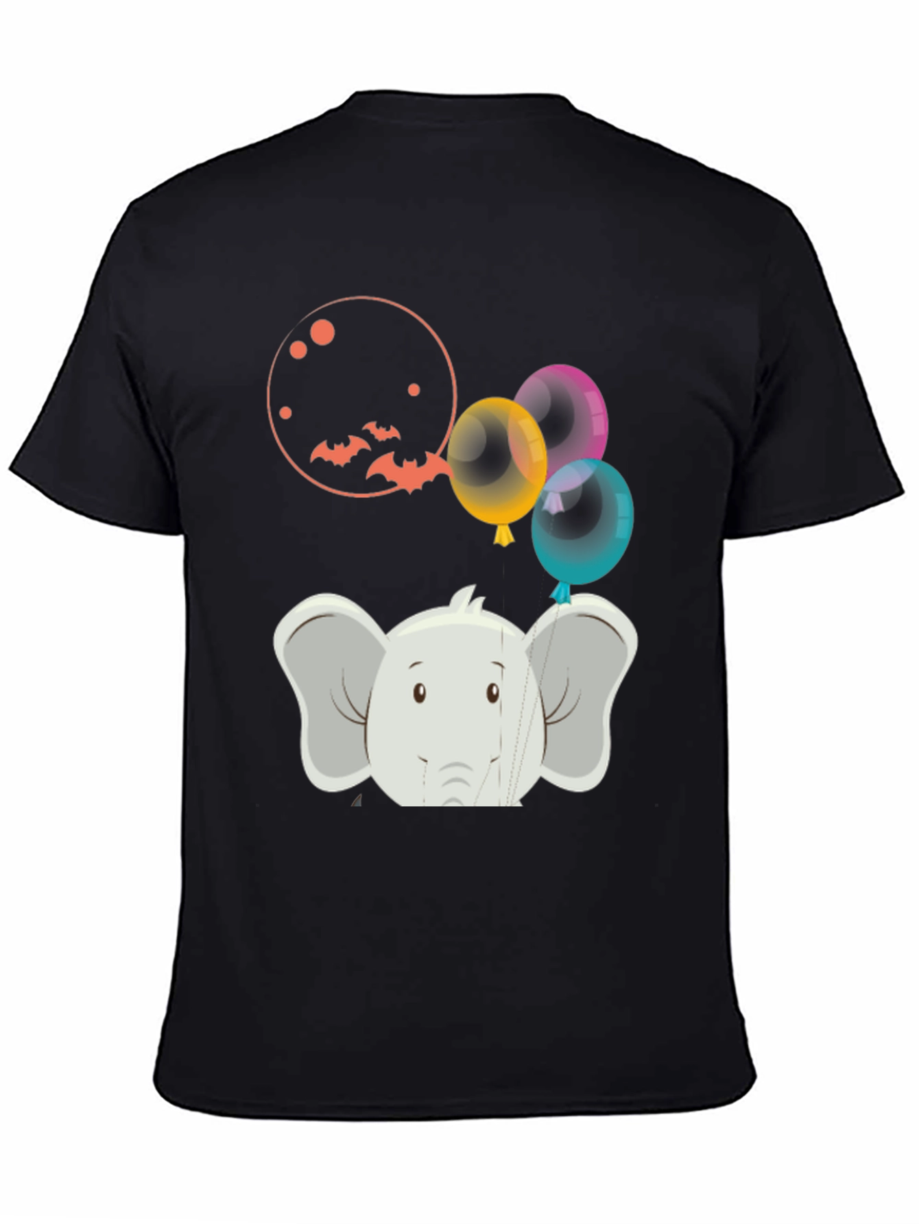 Elephant Balloons Graphic Tee - Fun & Unique