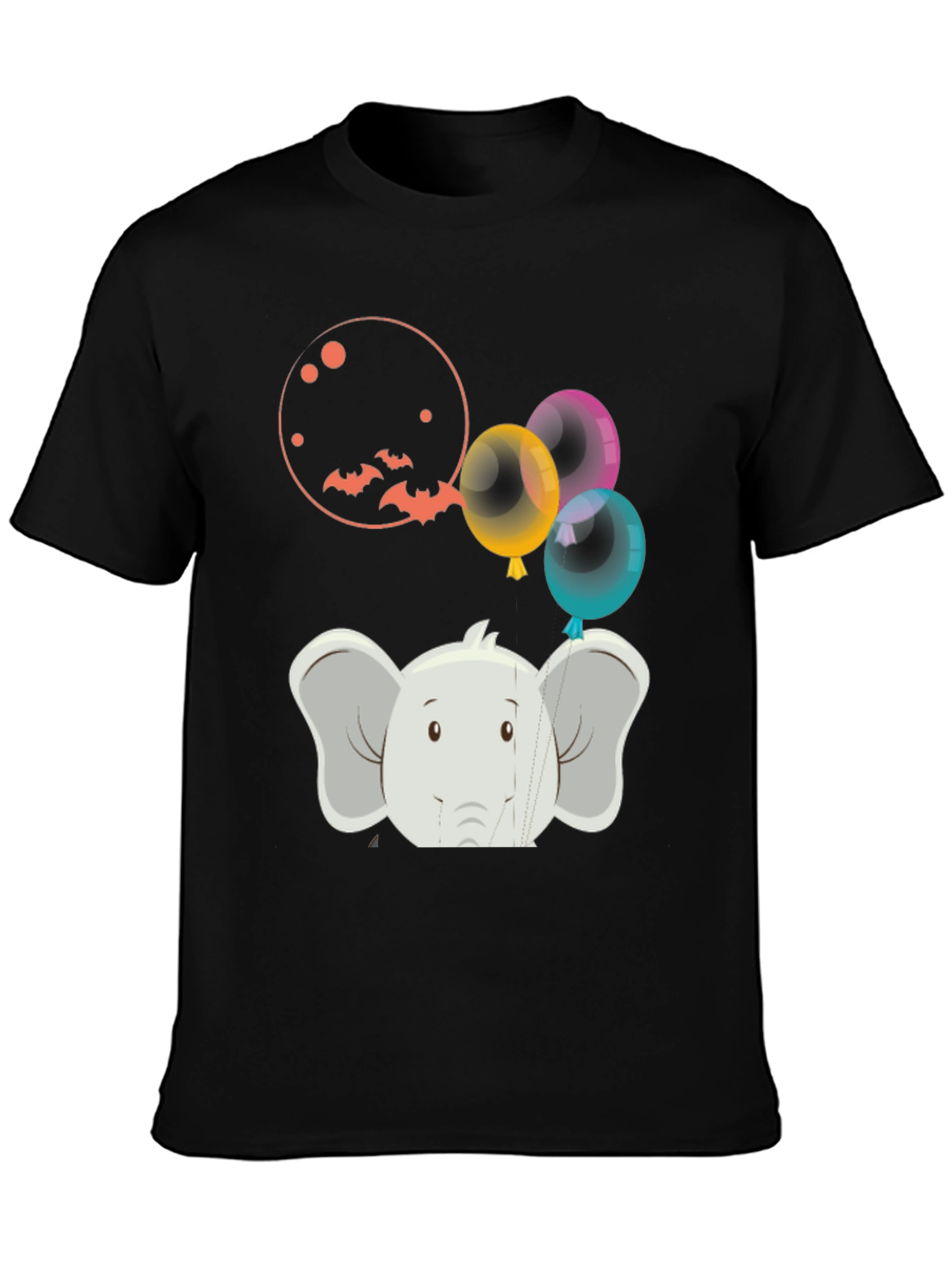 Elephant Balloons Graphic Tee - Fun & Unique