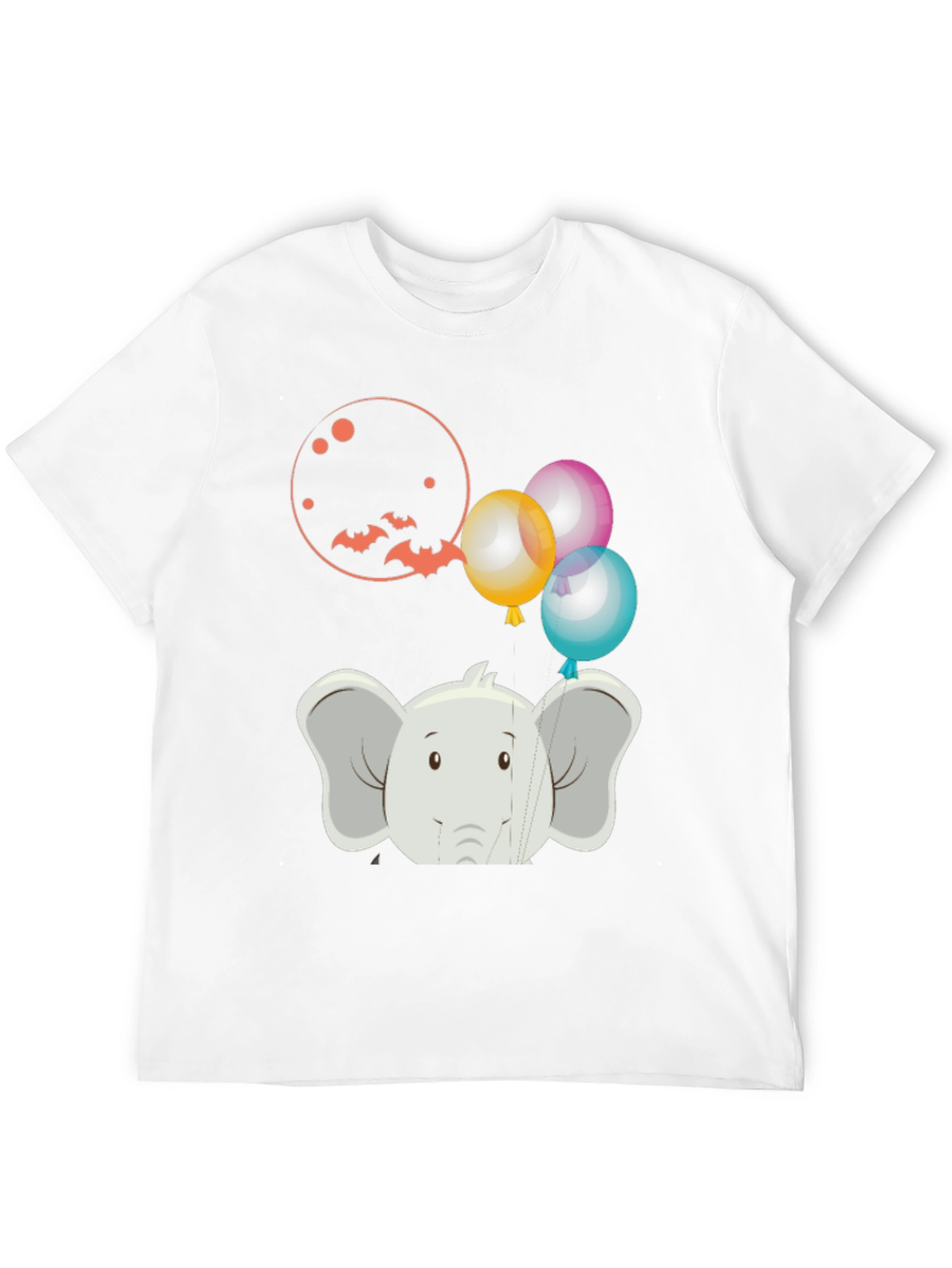 Elephant Balloons Graphic Tee - Fun & Unique