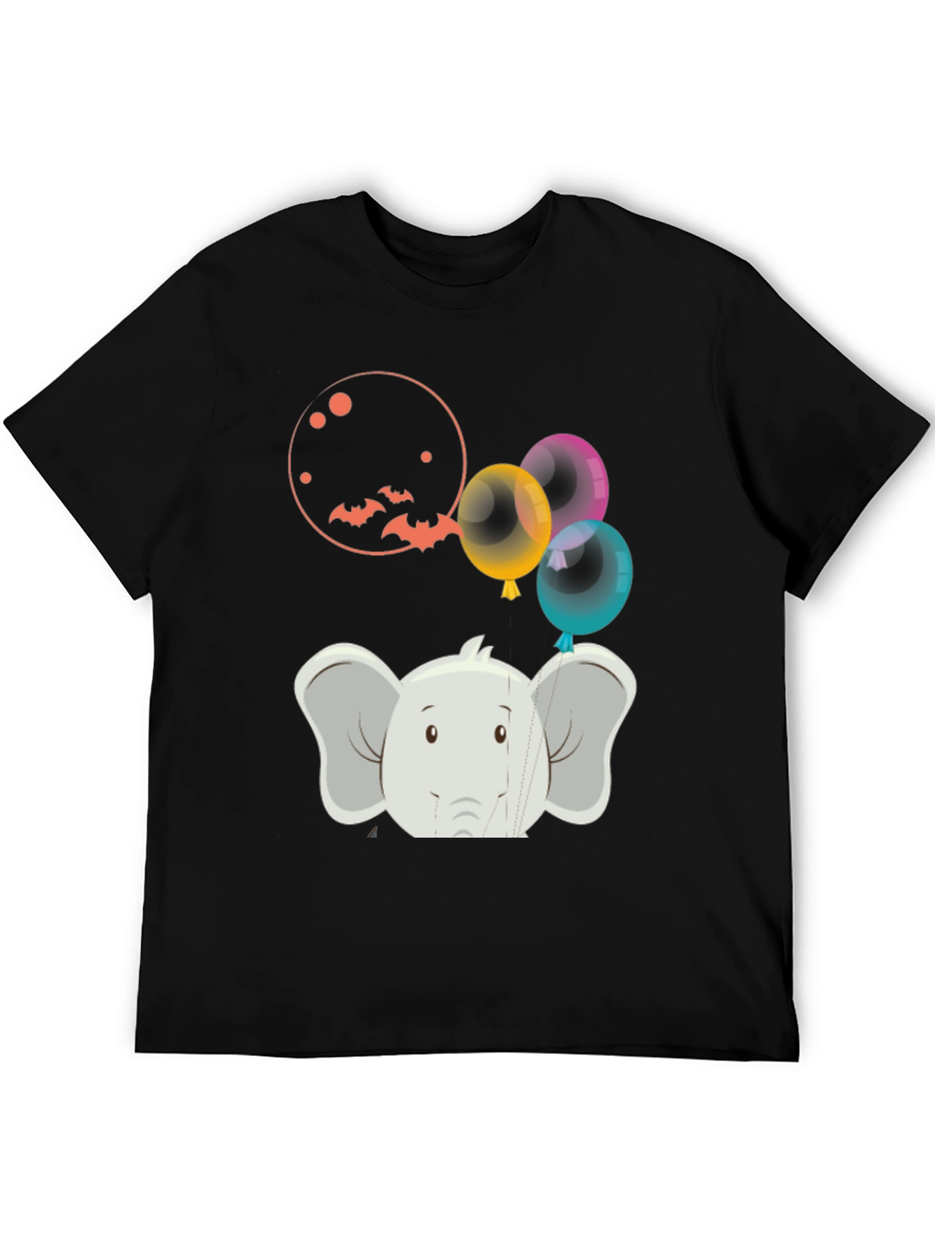 Elephant Balloons Graphic Tee - Fun & Unique