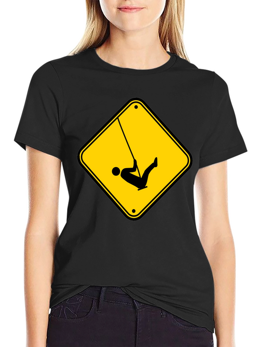 Caution Swing T-Shirt - Black Tee