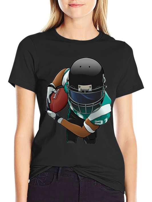 Football Player Graphic T-Shirt