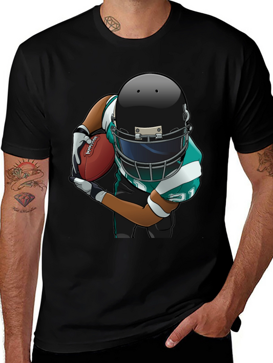 Football Player Graphic T-Shirt