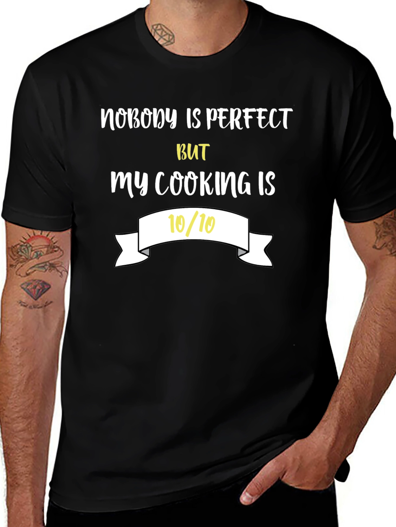 Funny Cooking T-Shirt - Nobodys Perfect Tee