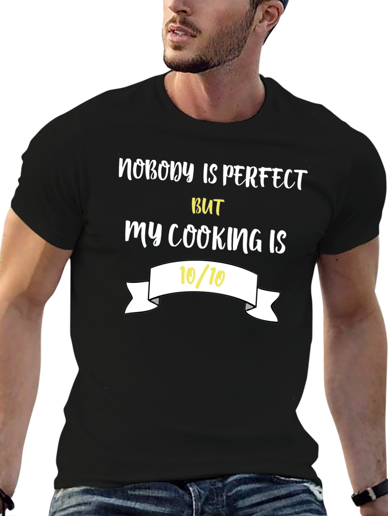 Funny Cooking T-Shirt - Nobodys Perfect Tee