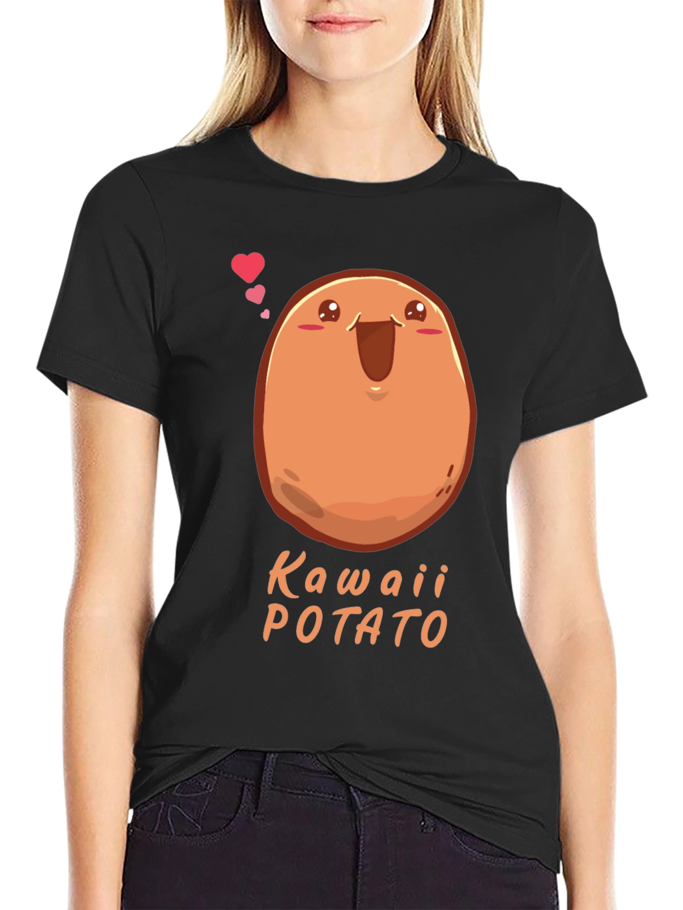 Kawaii Potato T-Shirt - Cute Graphic Tee