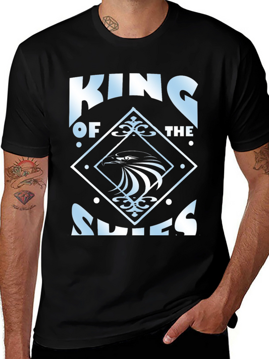 King of Skies Graphic T-Shirt - Black Cotton Tee