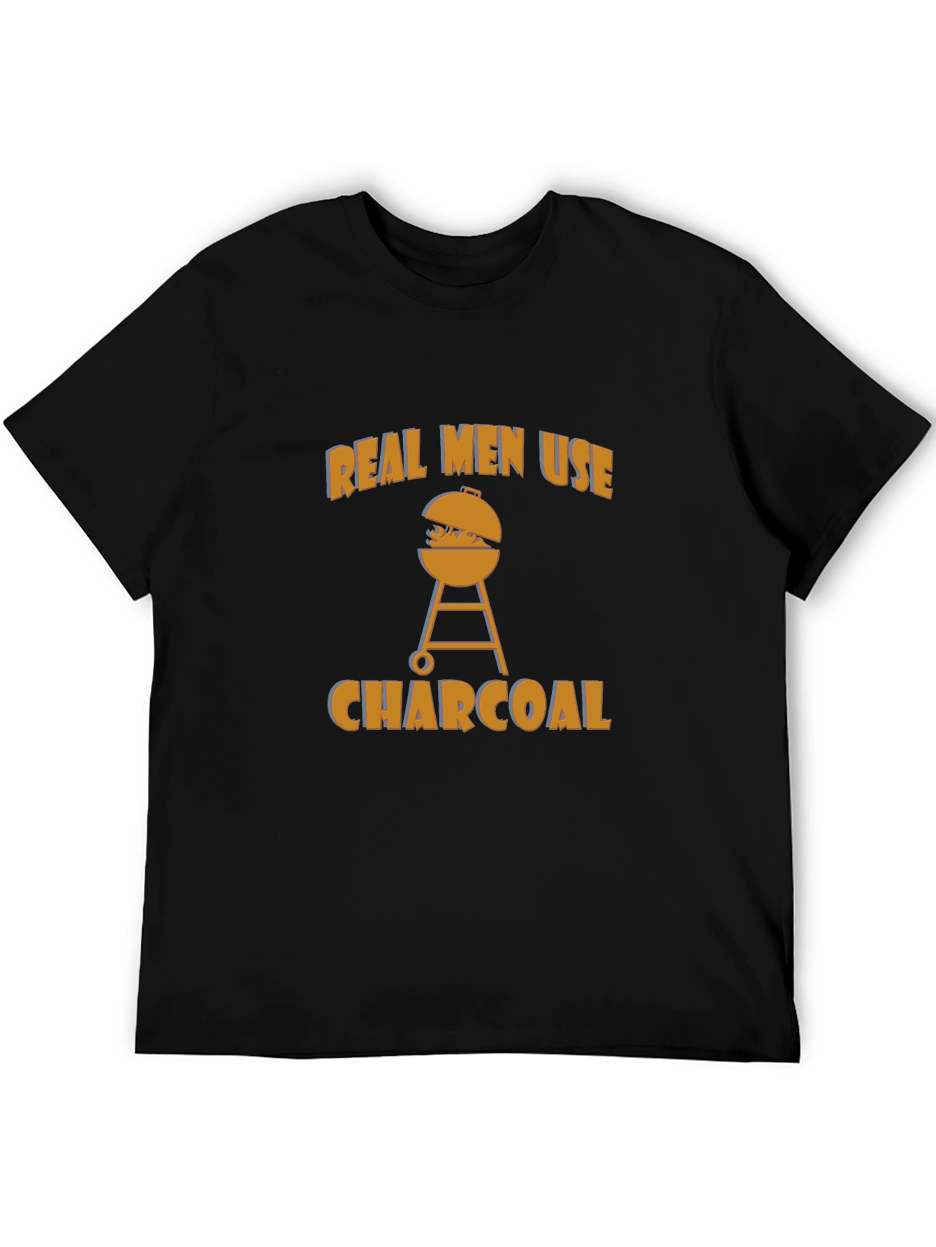 Real Men Use Charcoal BBQ T-Shirt
