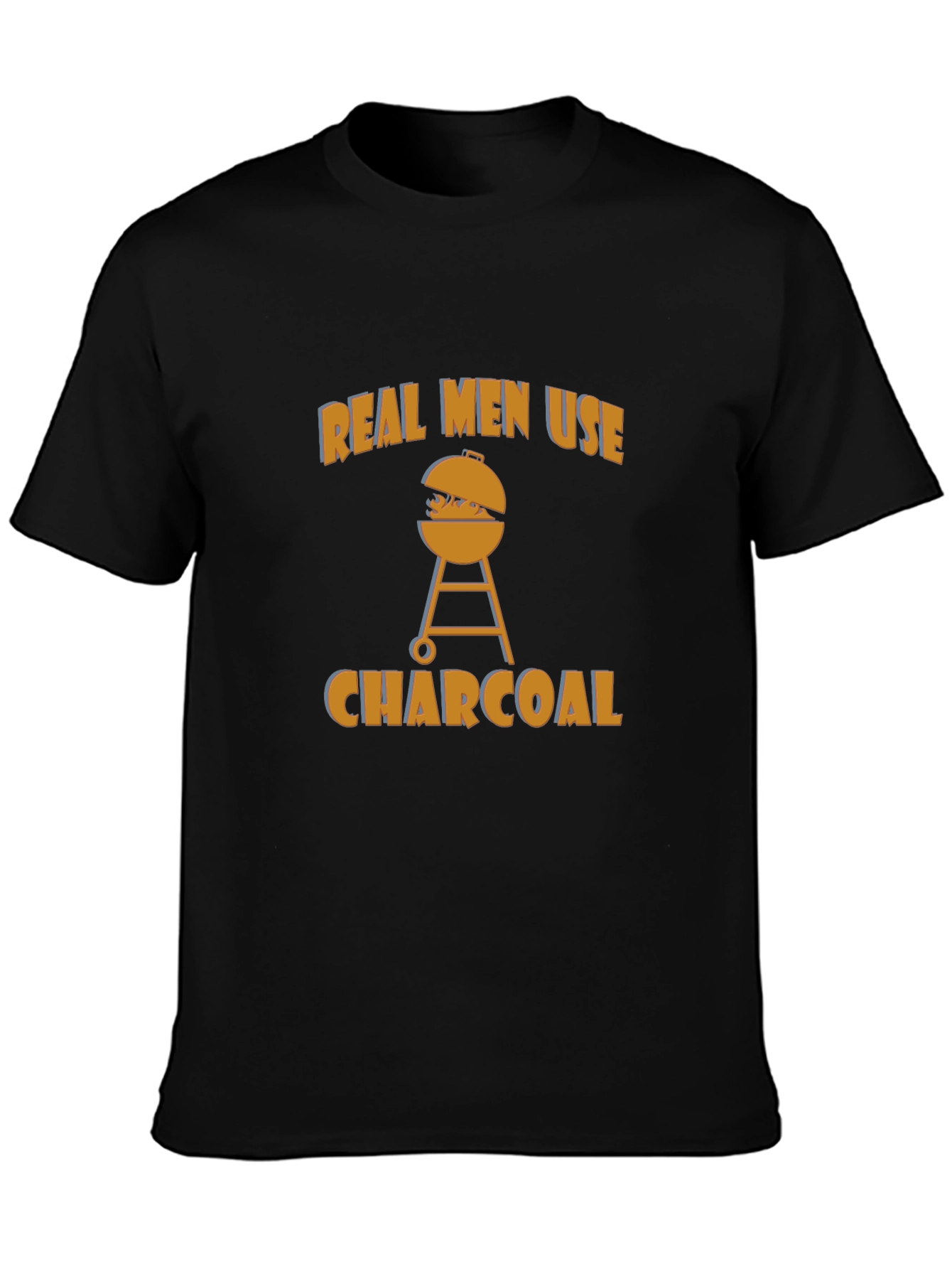 Real Men Use Charcoal BBQ T-Shirt