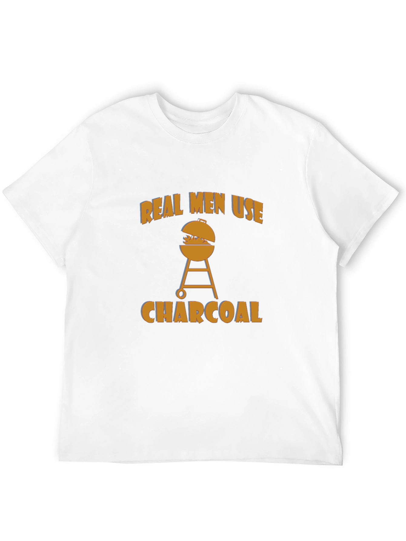 Real Men Use Charcoal BBQ T-Shirt