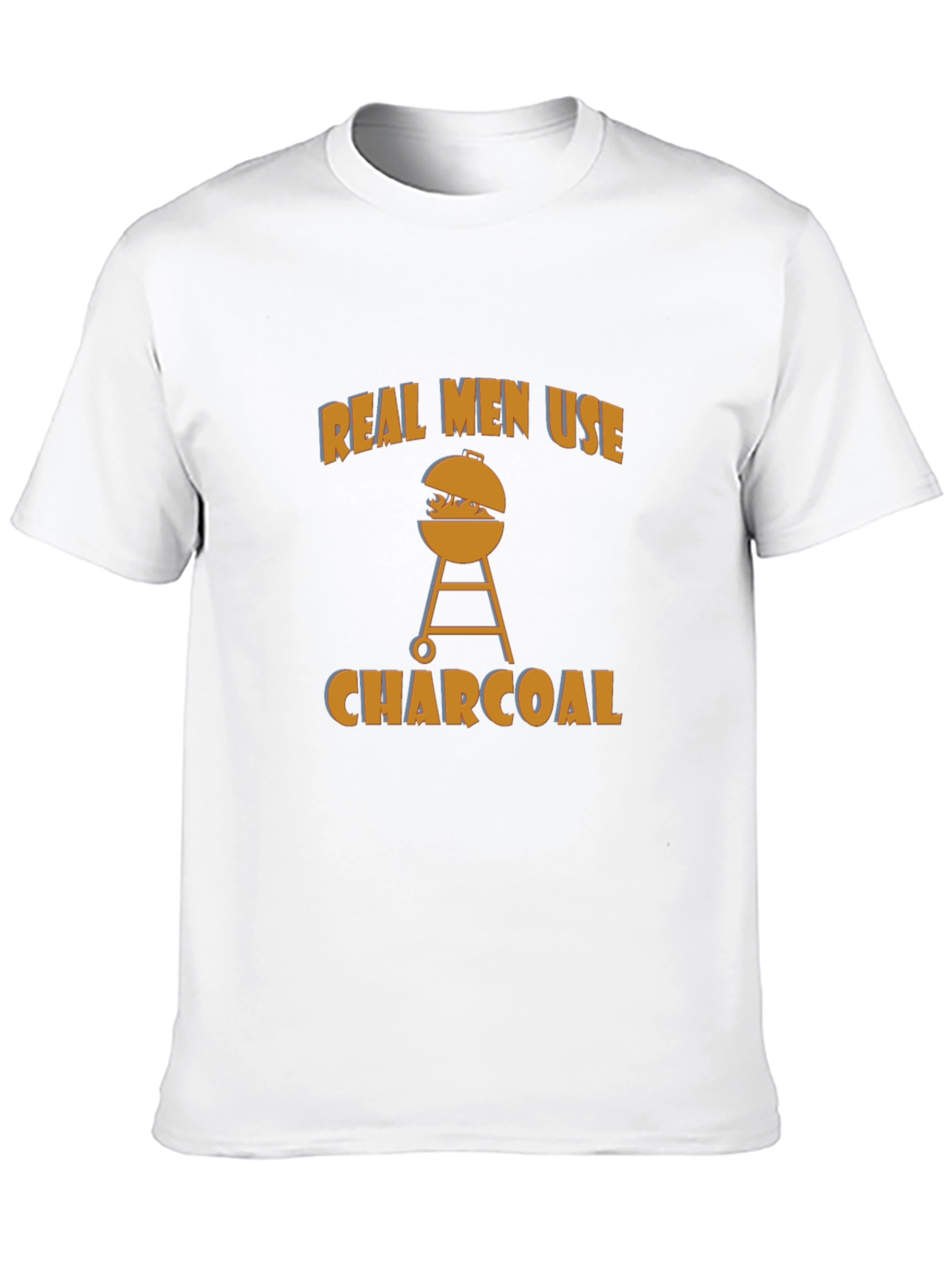 Real Men Use Charcoal BBQ T-Shirt