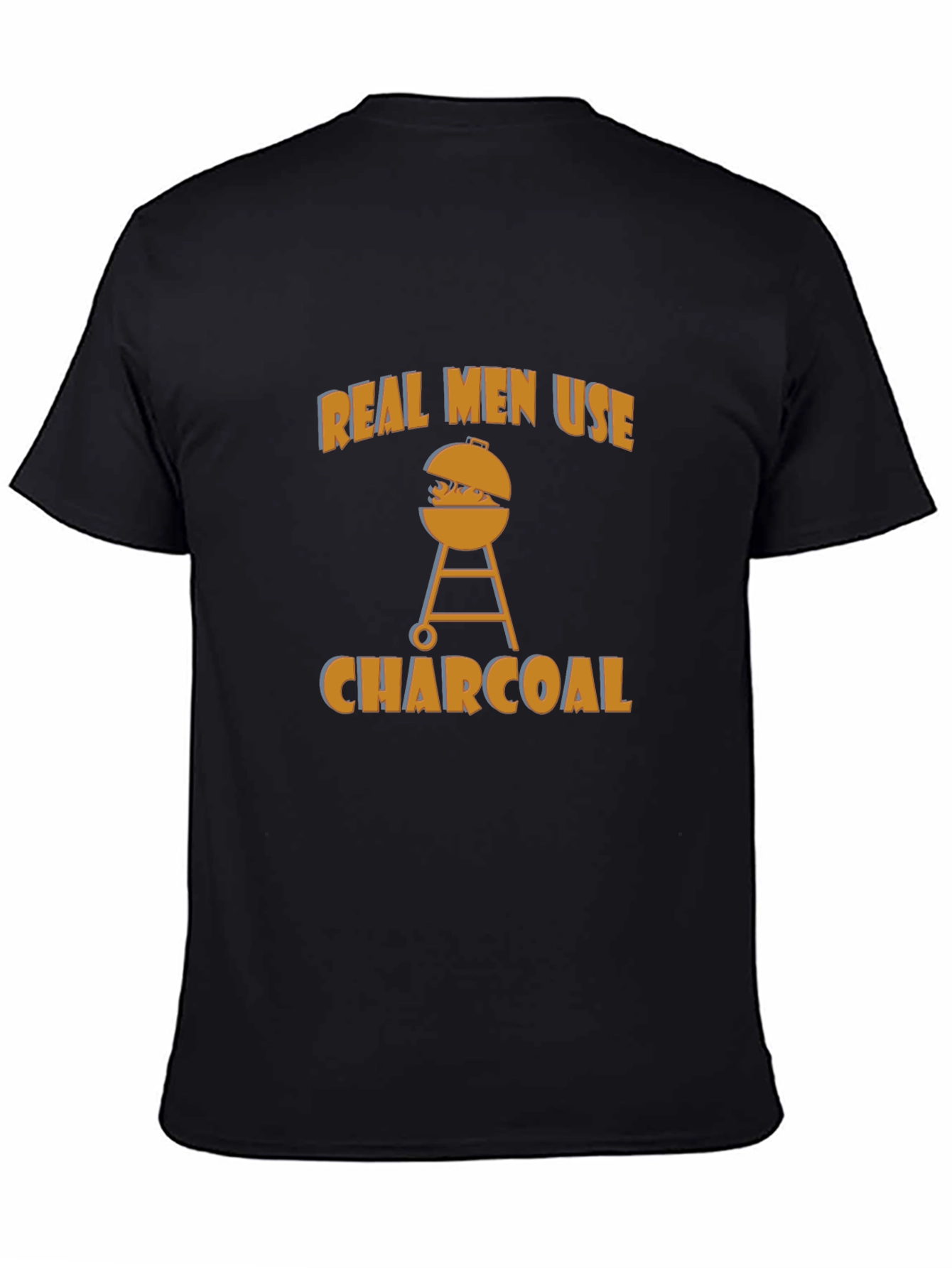 Real Men Use Charcoal BBQ T-Shirt