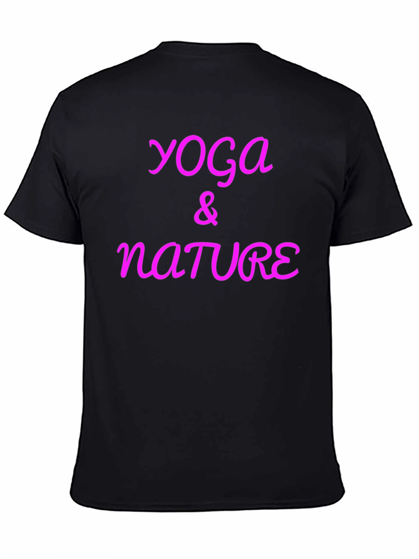 Yoga & Nature Black T-Shirt