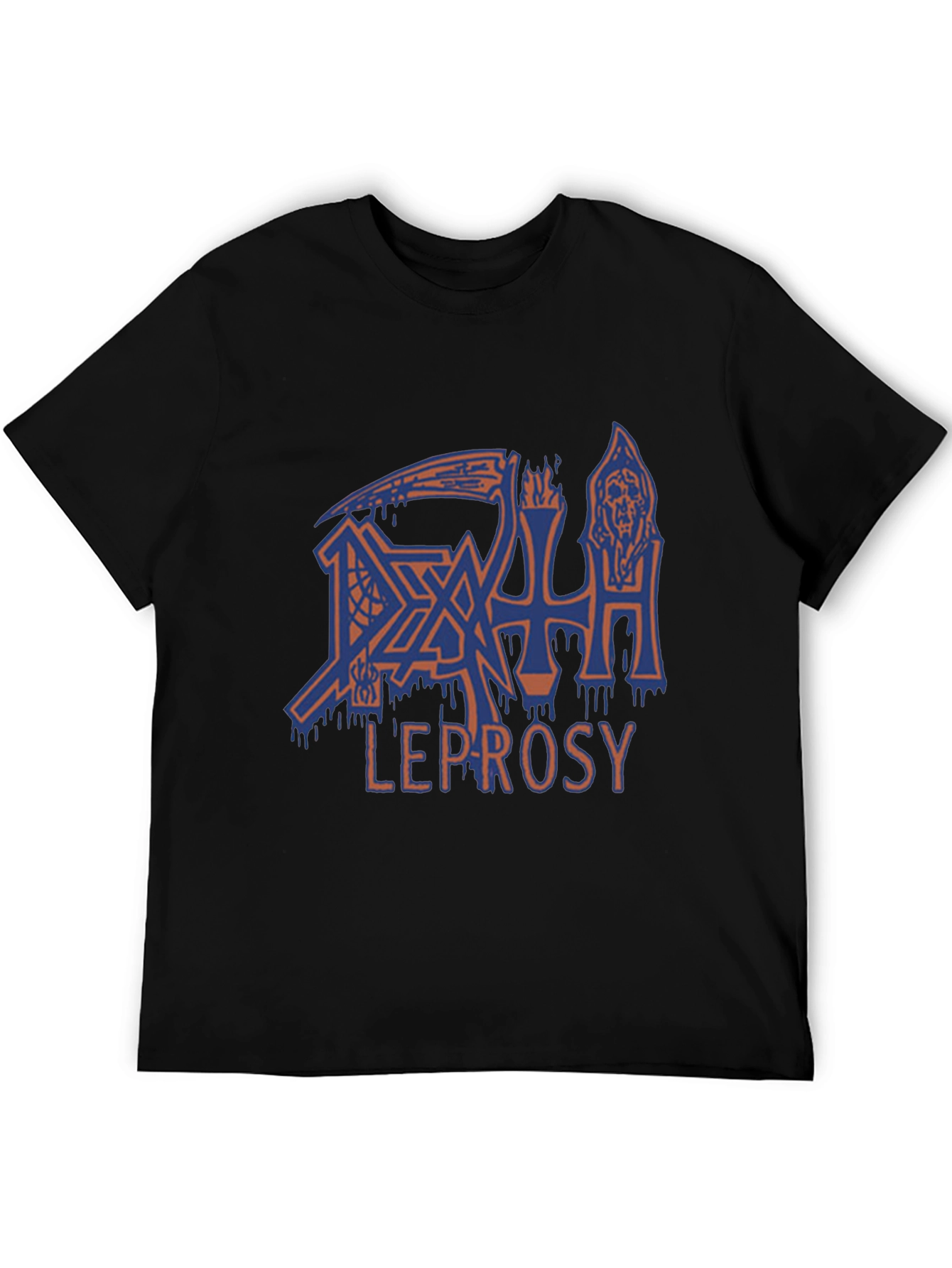 Death Leprosy Graphic T-Shirt - Black